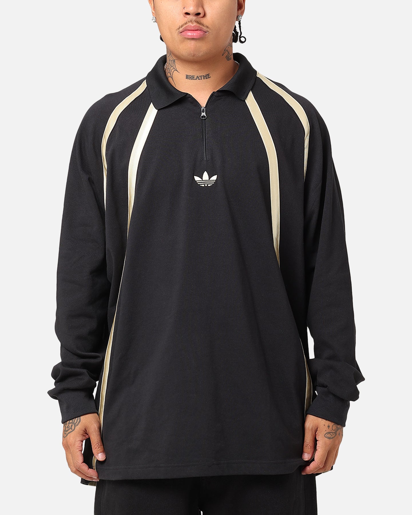 Adidas Rugby Long Sleeve Polo Shirt Black、mySite、zt4zffjzw