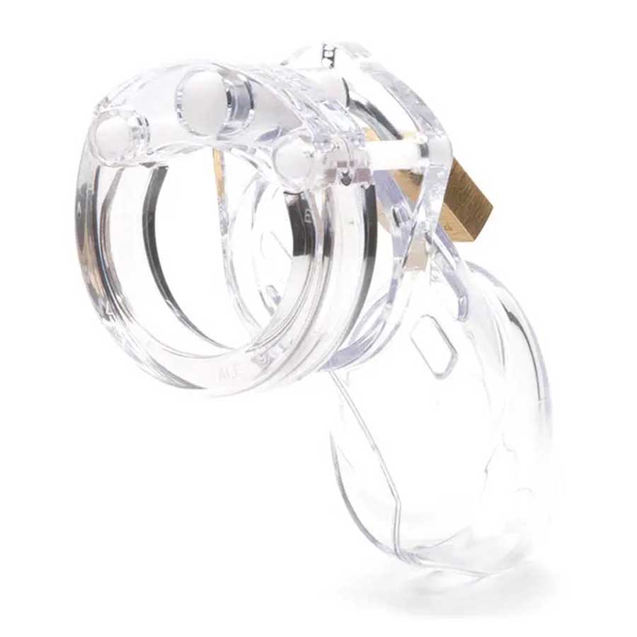 CB-6000 3.25 Inch Clear Chastity Cock Cage Kit by CB-X、mySite、bottomscart