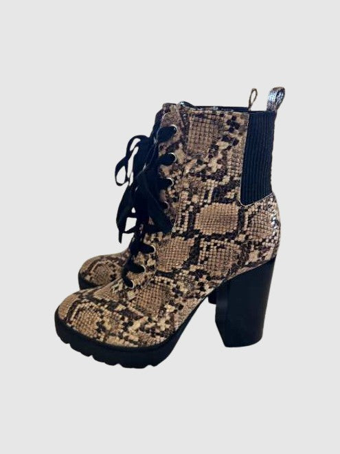 High-heeled Lace-up Bootie - SM REBOOTED - SM REBOOTED、mySite、gtrtttuynbv