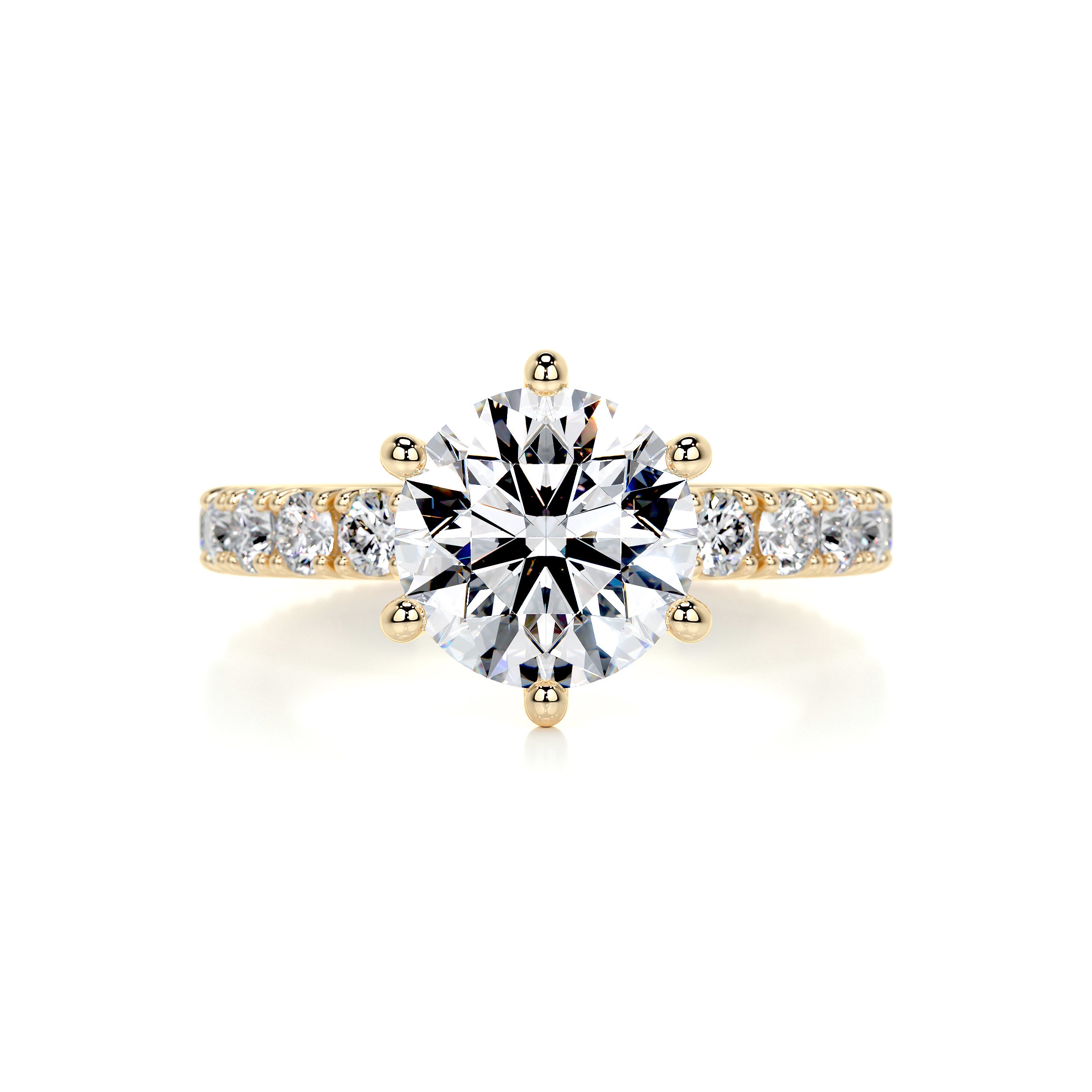 Jane Diamond Engagement Ring -18K Yellow Gold、mySite、hinf8tx79