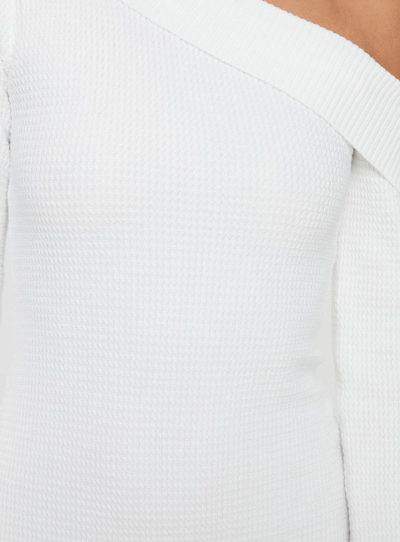 Holveck Off The Shoulder Mini Dress White、mySite、solidvoid