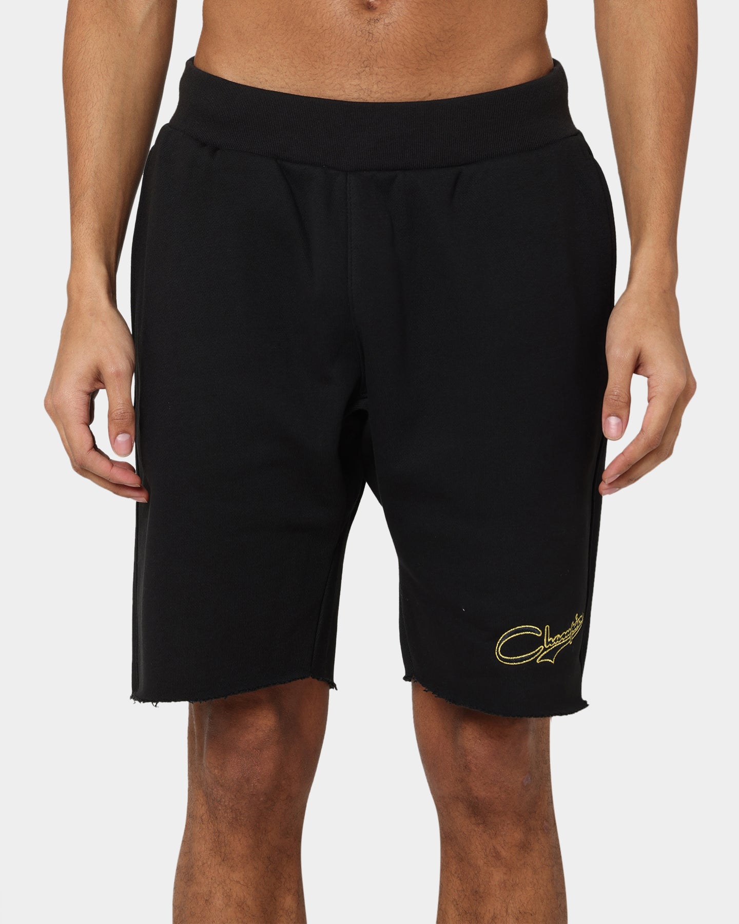Champion Reverse Weave Terry Relaxed Shorts Black/Gold、mySite、zt4zffjzw