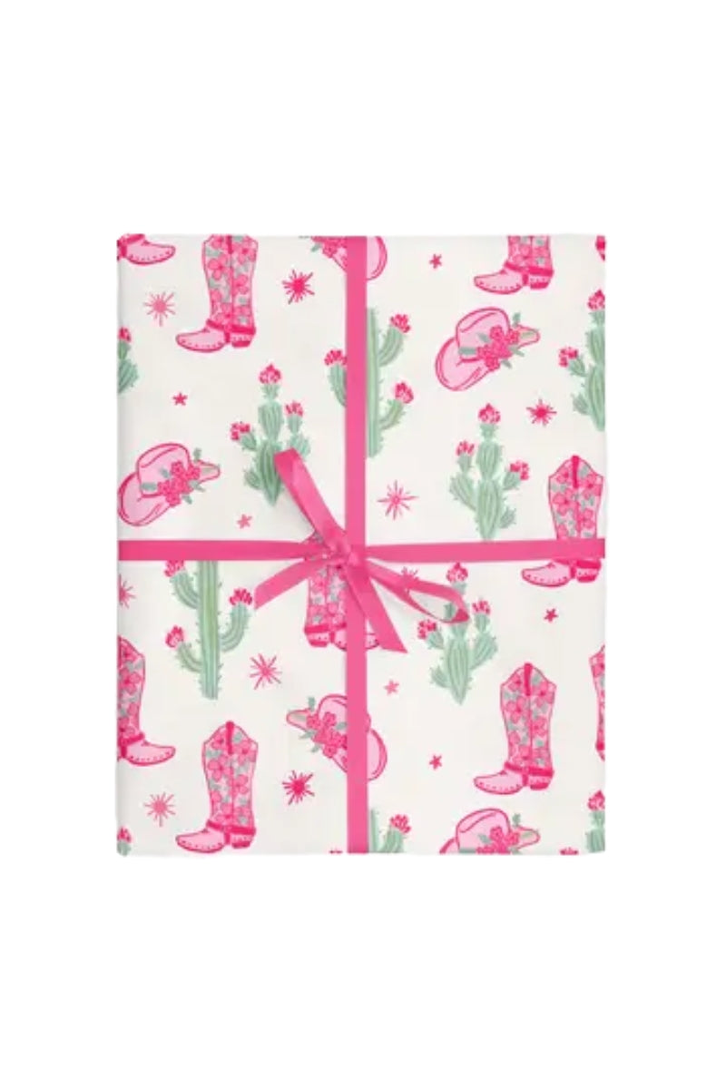 Western Cowgirl Wrapping Paper、mySite、hinf8tx79