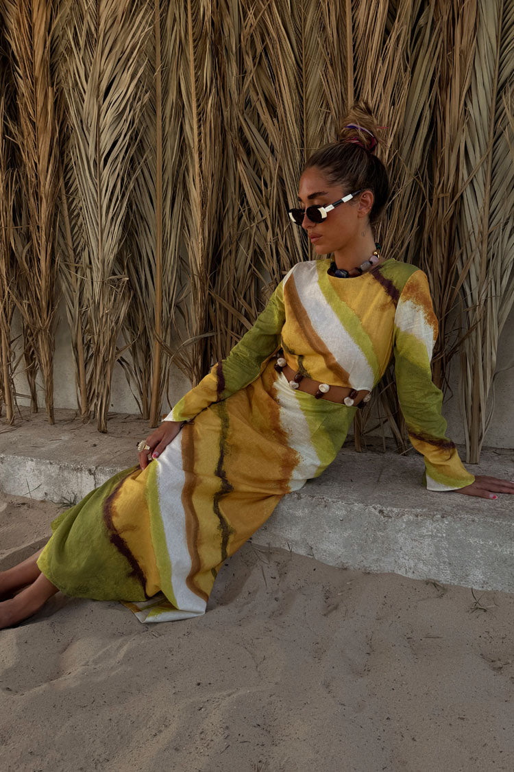 Green Ombre Alba Dress、mySite、solidvoid