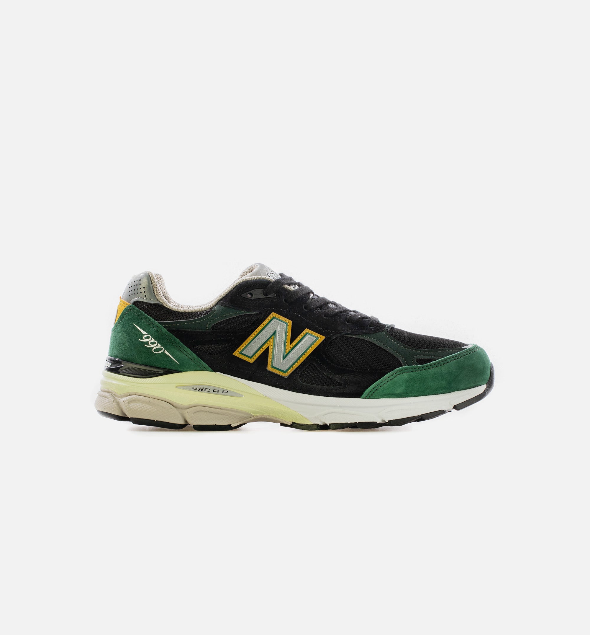 Made in USA 990v3 Mens Running Shoe - Black/Green/White、mySite、dreamappss