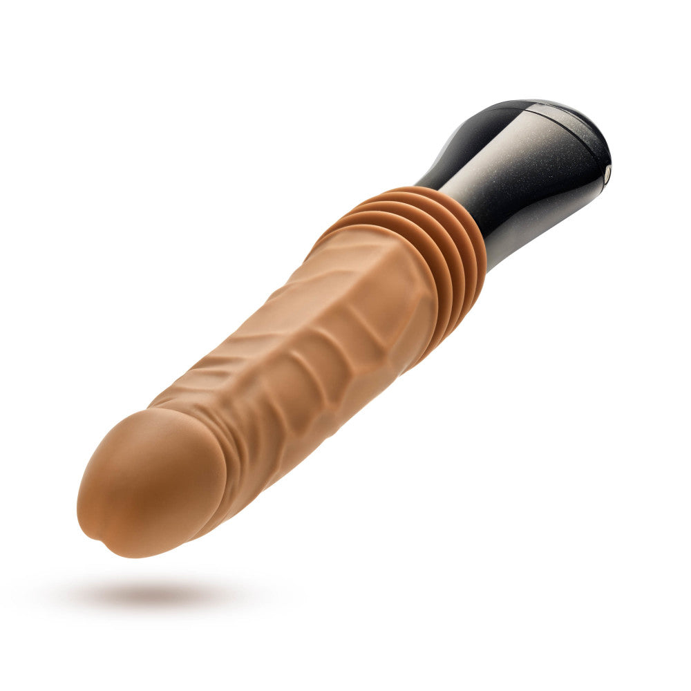 Dr. Skin Silicone By Blush® | Dr. Arthur Large 10.5 Inch Vibrating, Gyrating And Thrusting Dildo in Tan – Made With Puria® Platinum Cured Silicone、mySite、bottomscart