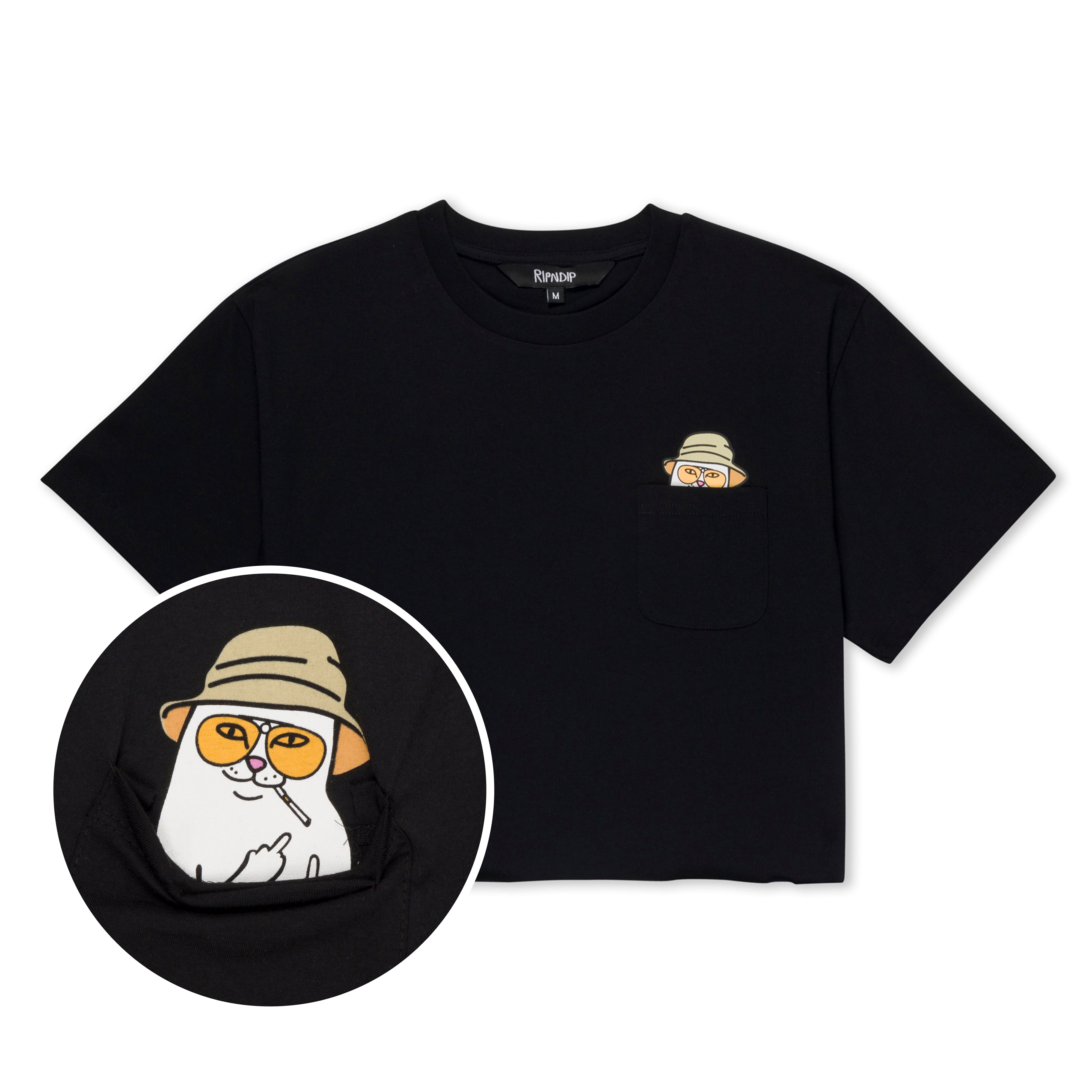  Nermal S Thompson Cropped Baby Pocket Tee (Black)、mySite、merchandisen