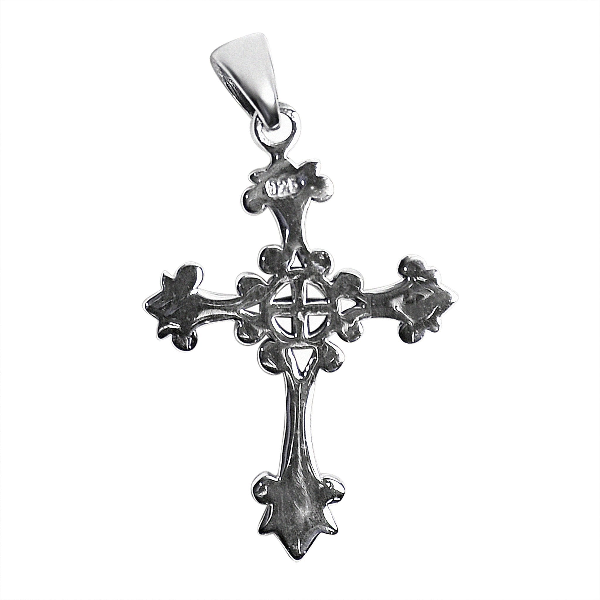 Sterling Silver Detailed Cross Pendant / SSP0018、mySite、dreamappss