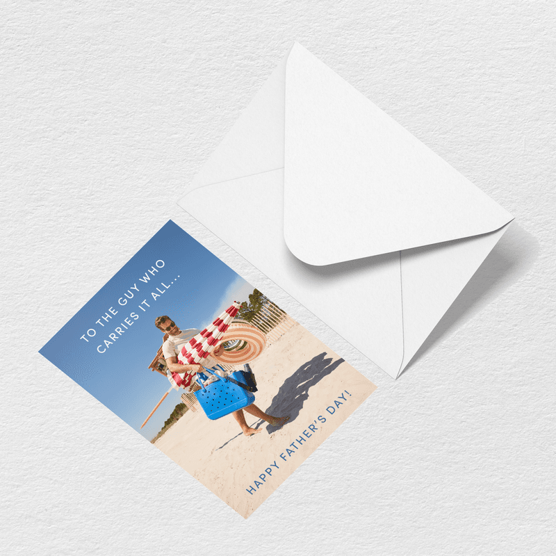 Father's Day Carries It All Greeting Card、mySite、solidvoid