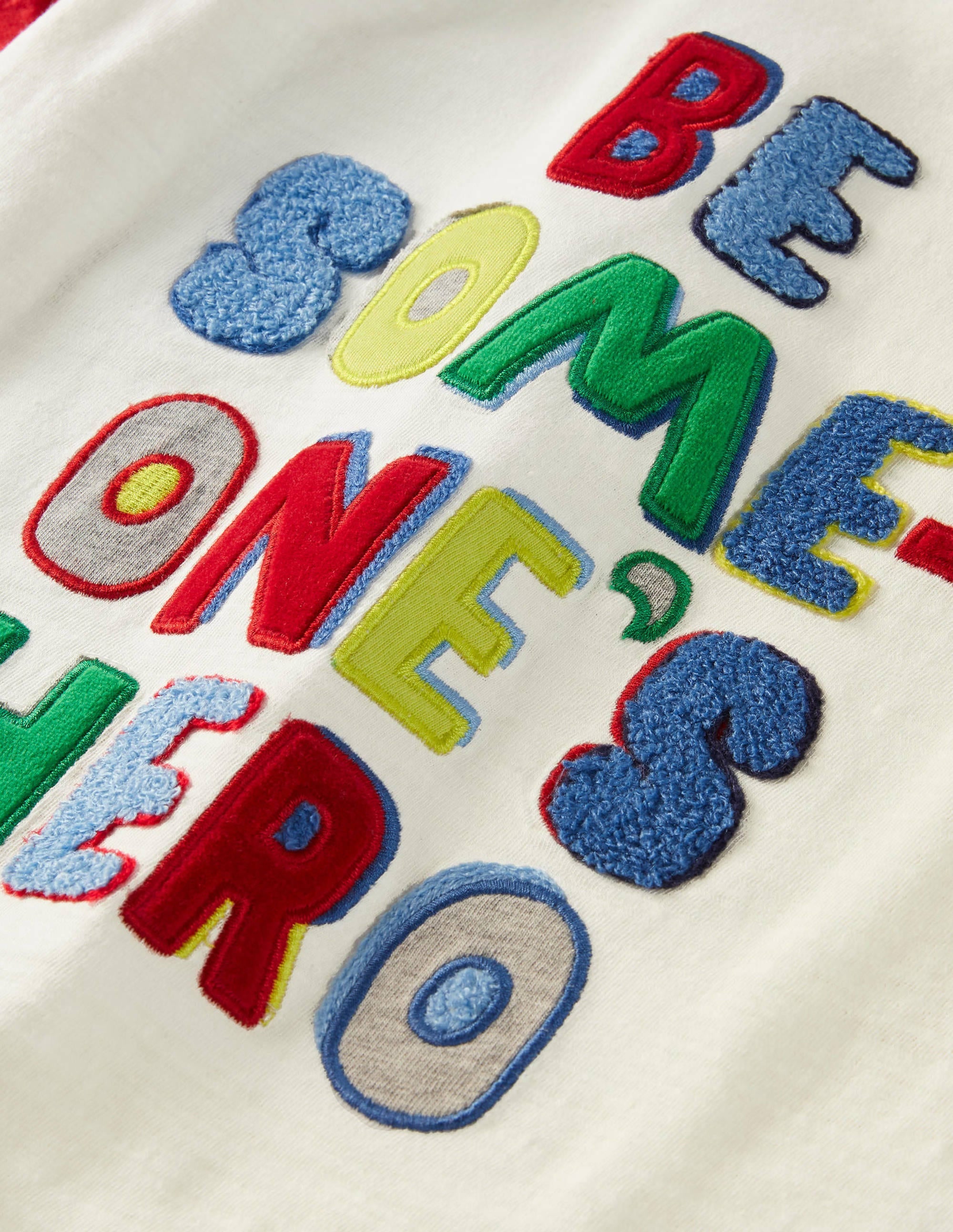  Hero Slogan Raglan T-shirt-Ivory/Elizabethan Blue Hero、mySite、ashleygrahame