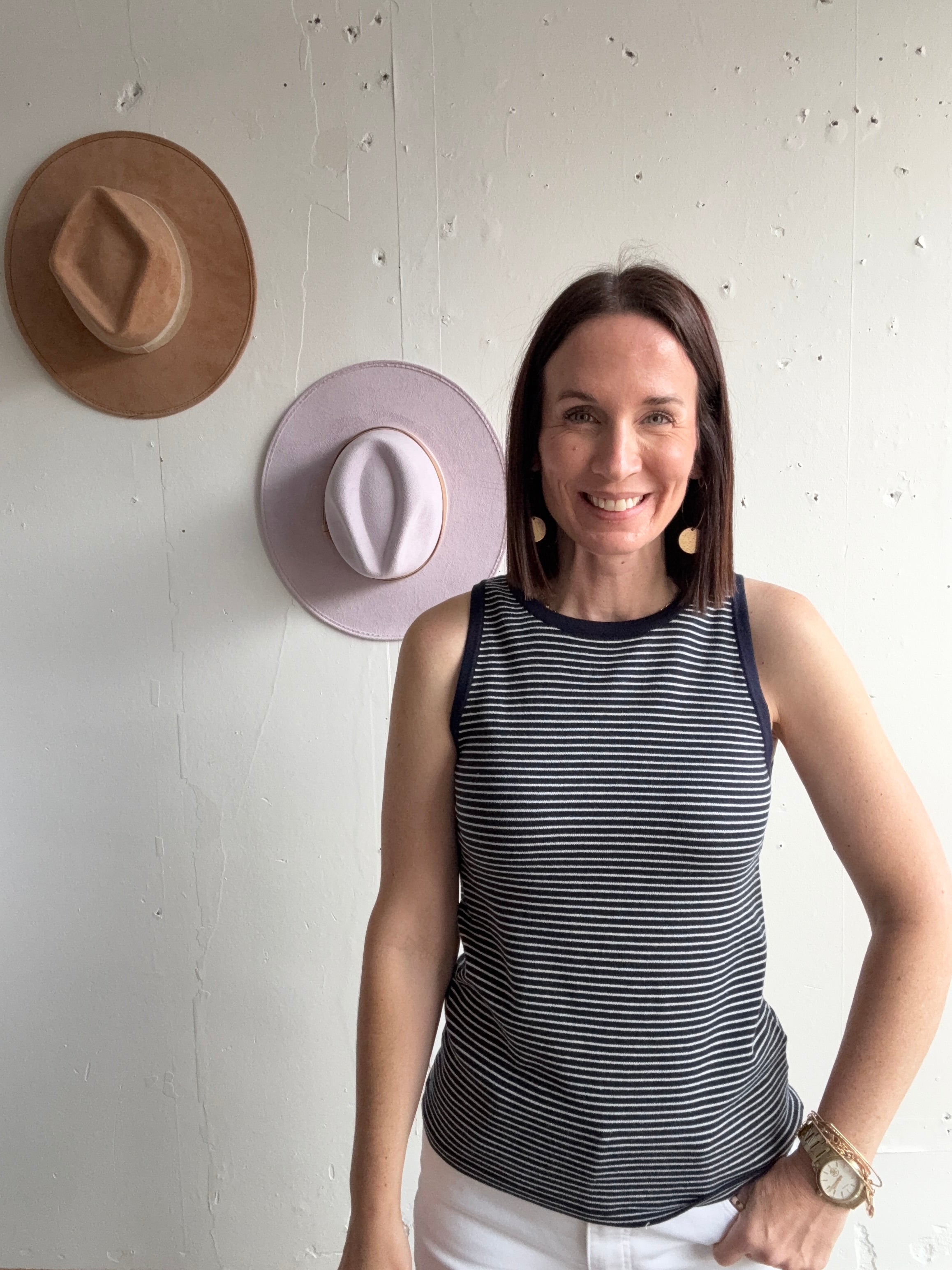 Holly’s Striped Tank、mySite、garagedoors4me