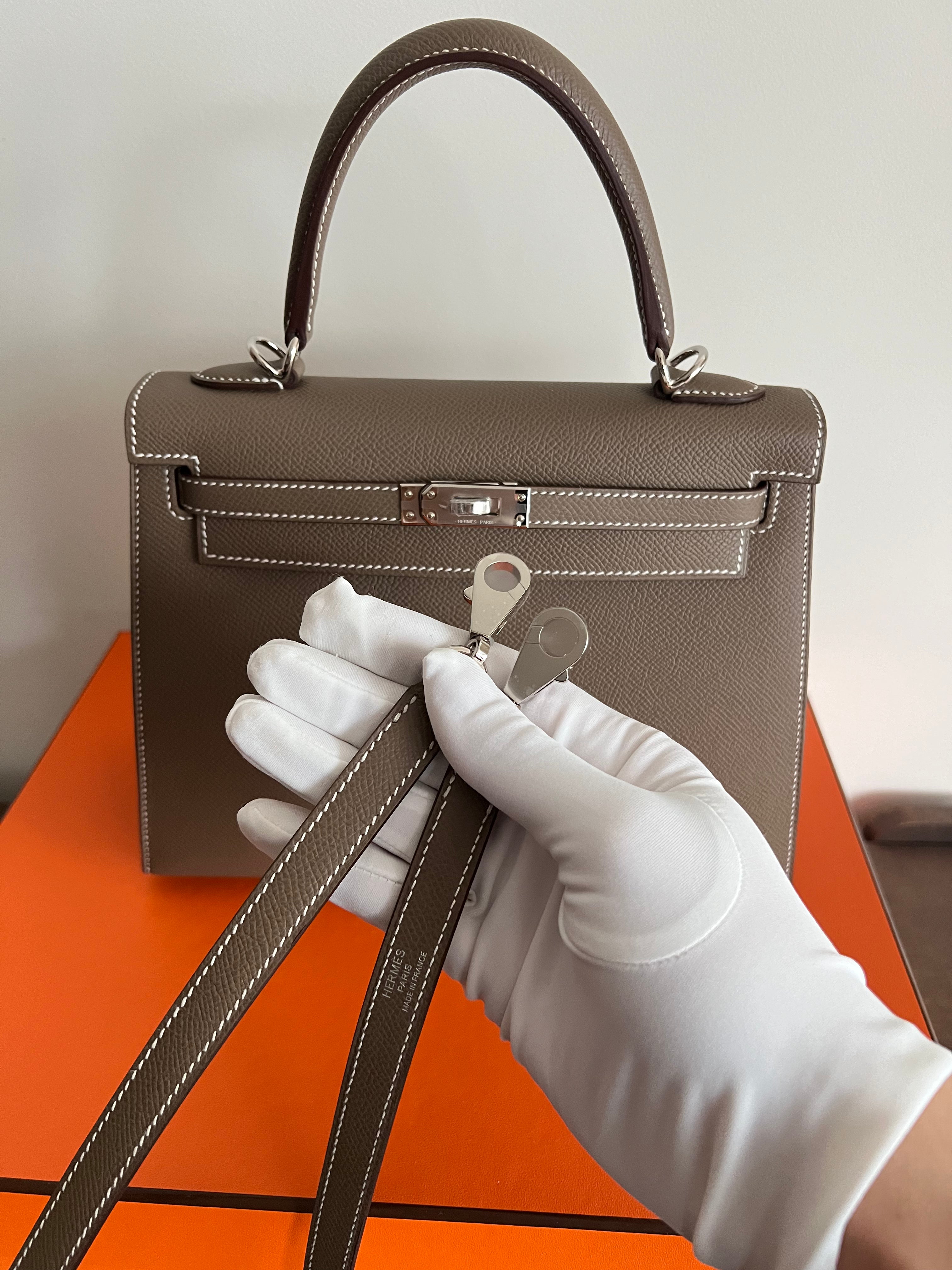 Hermès Kelly 25 Sellier Epsom Etoupe PHW、mySite、garminoutage.com