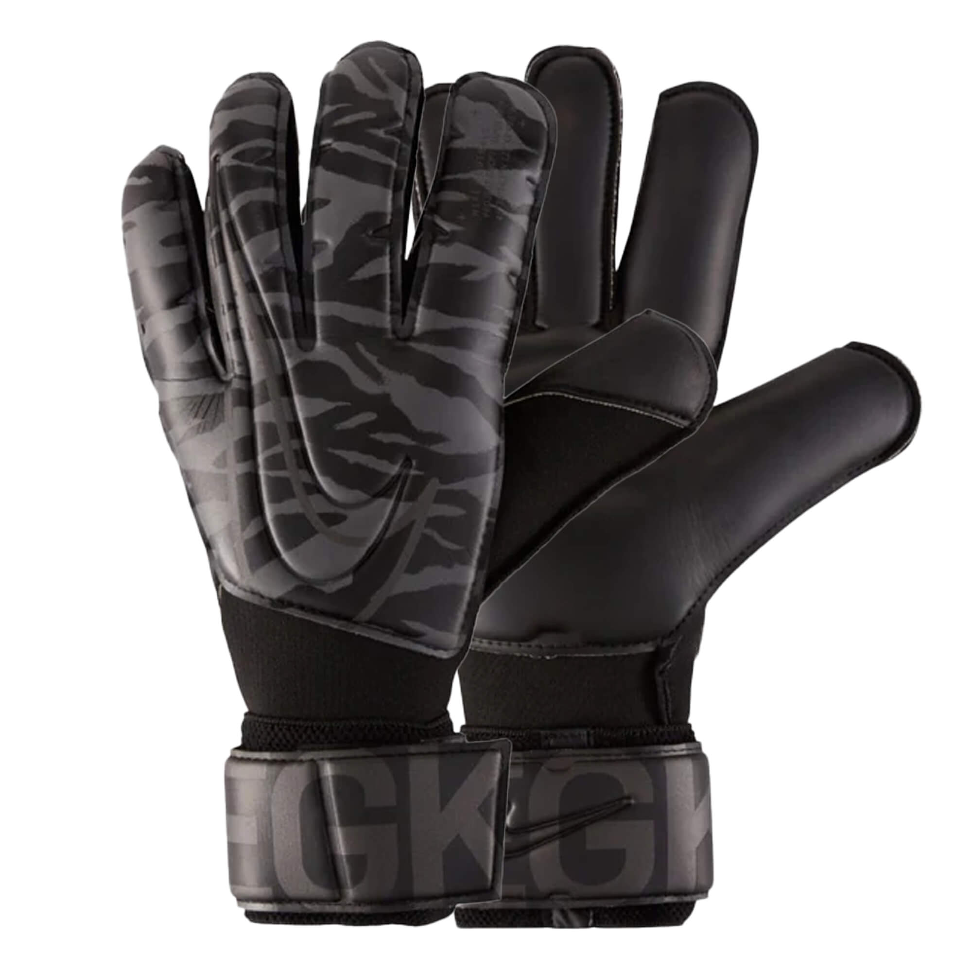 Nike Men's Vapor Grip 3 Goalkeeper Gloves Black/Anthracite/Metallic Silver、mySite、bottomscart