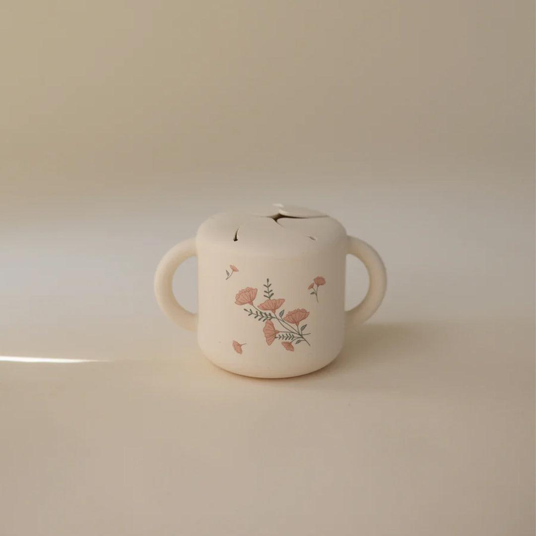  Mushie Snack Cups - Pink Flowers、mySite、merchandisen