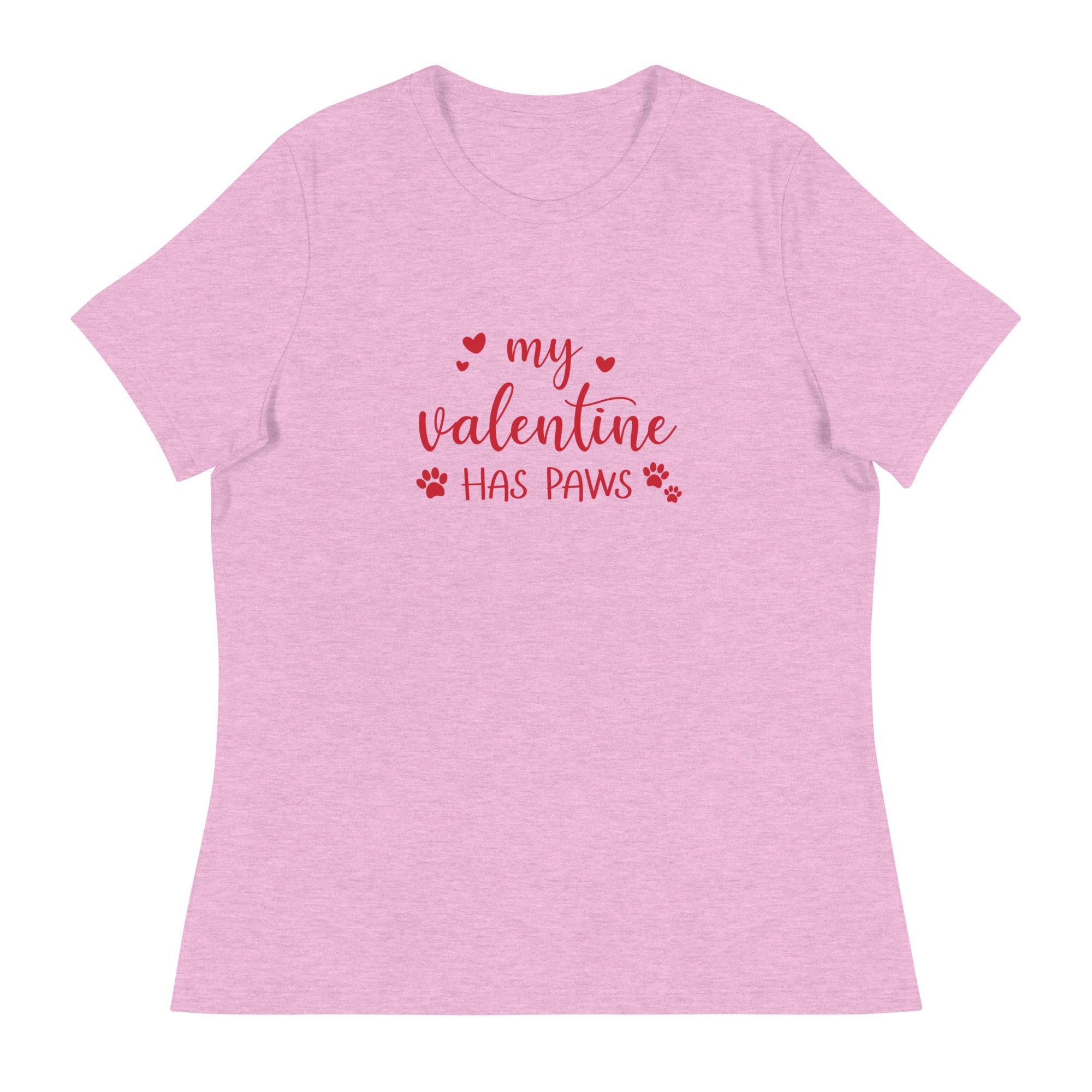 My Valentine Has Paws Women's Relaxed T-Shirt、mySite、camillekostekn