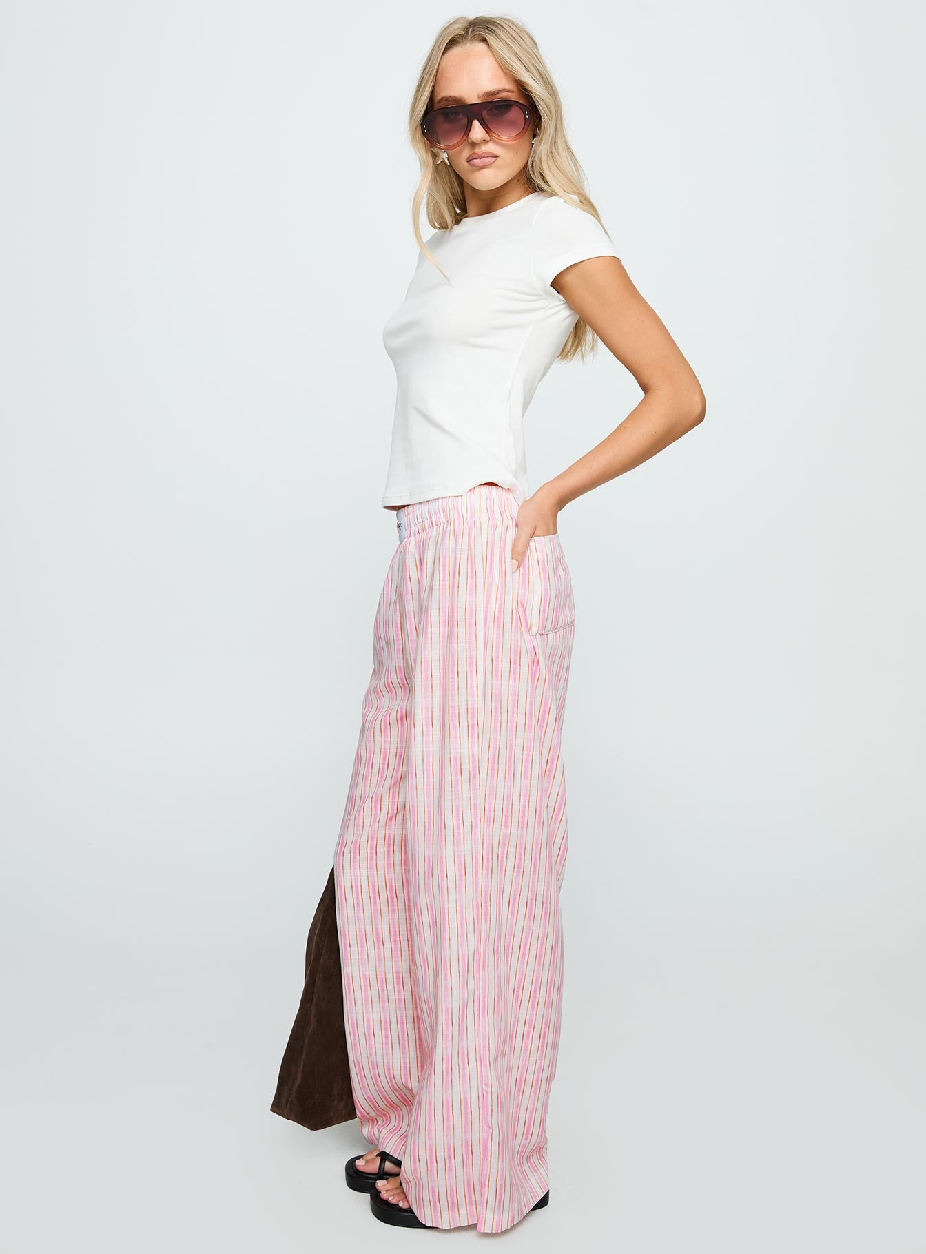 Beach House Pants Pink Stripe、mySite、solidvoid