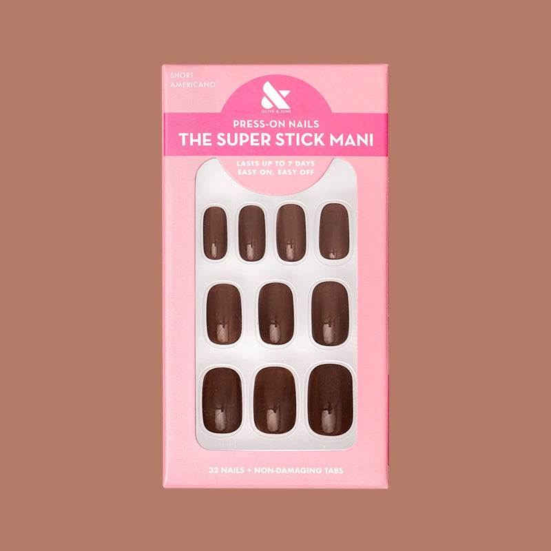 Americano | Short | Squoval - Tab Press-On、mySite、solidvoid