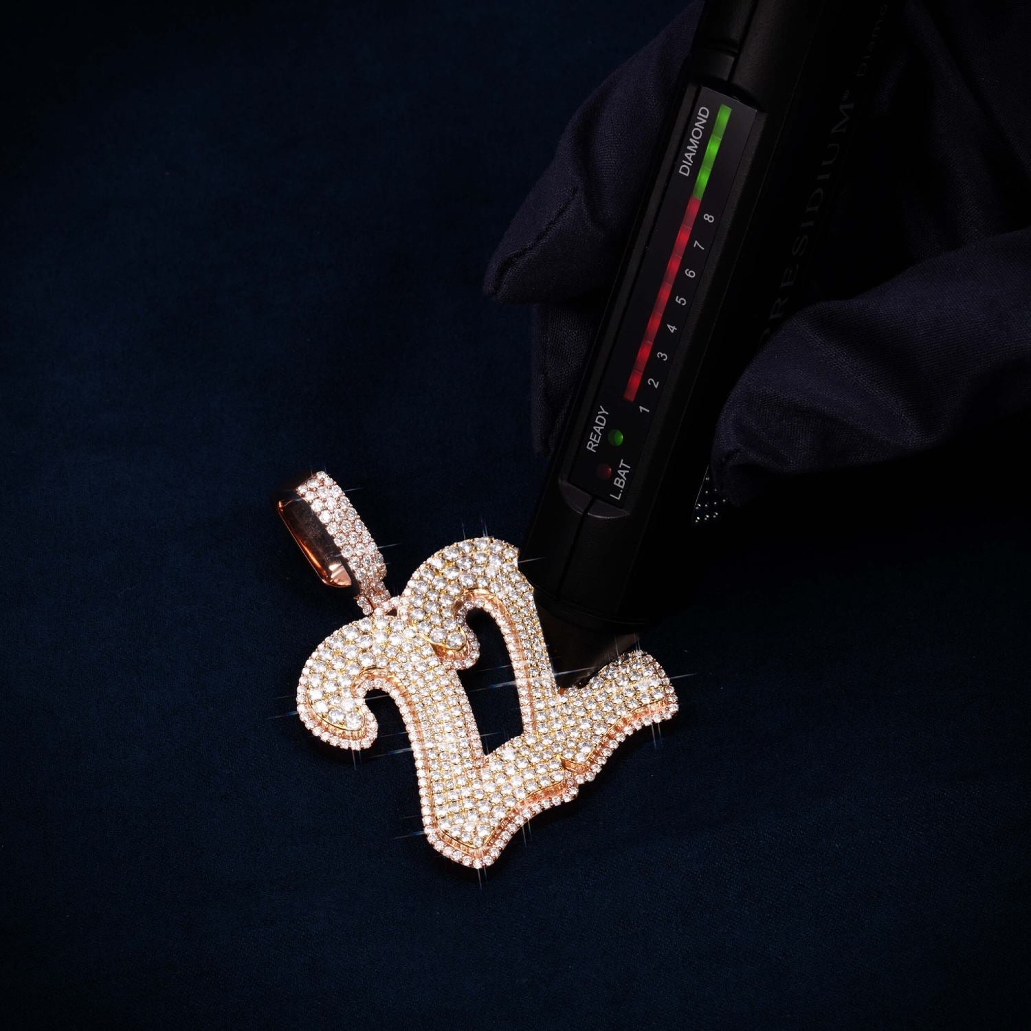 22 Custom Moissanite Pendant 14K Gold、mySite、hinf8tx79