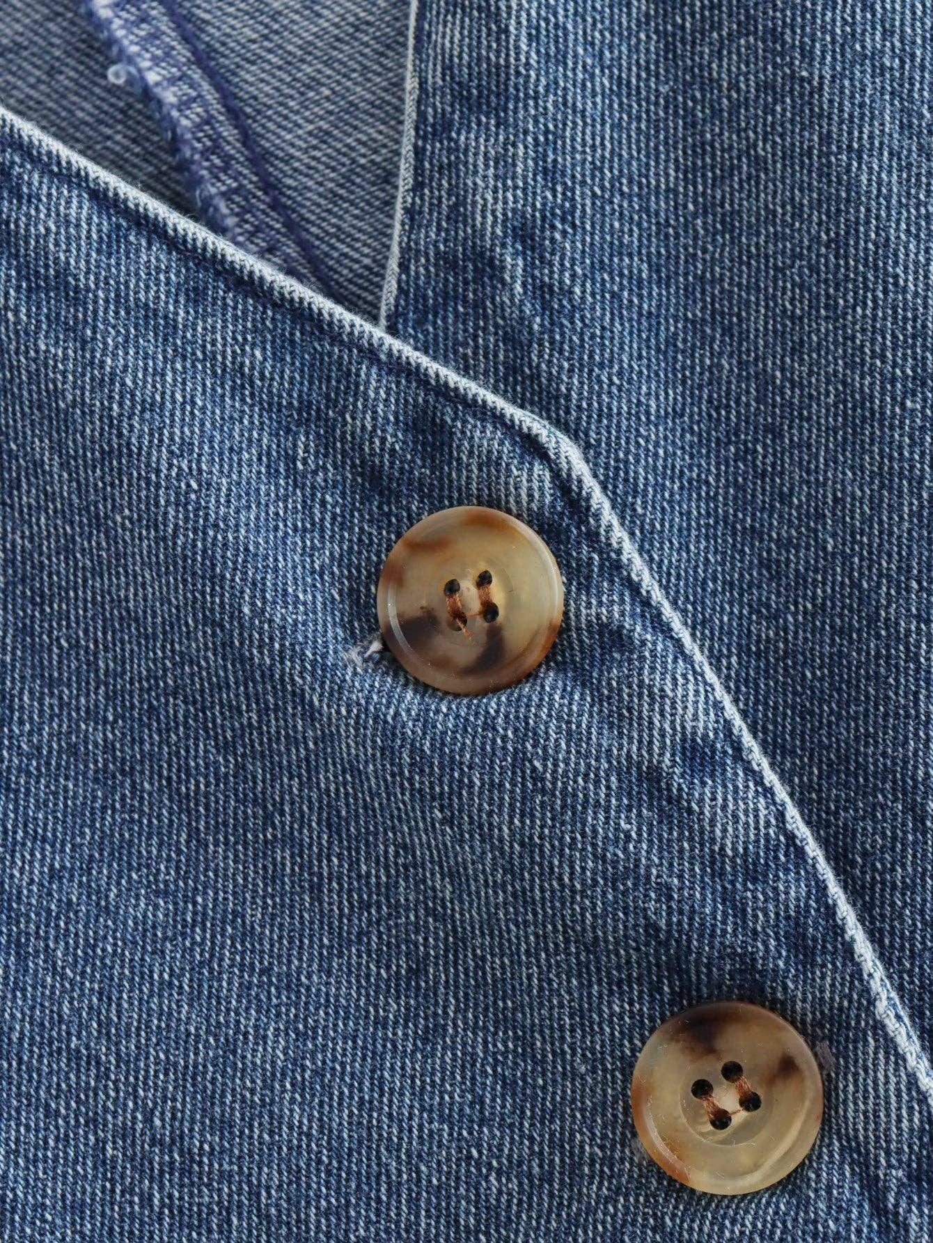 Katlyn’s Denim V-Neck Vest、mySite、garagedoors4me