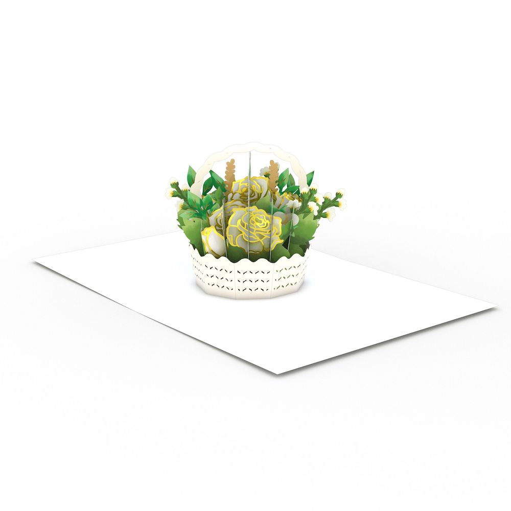 Sympathy Flower Basket: Paperpop® Card、mySite、solidvoid