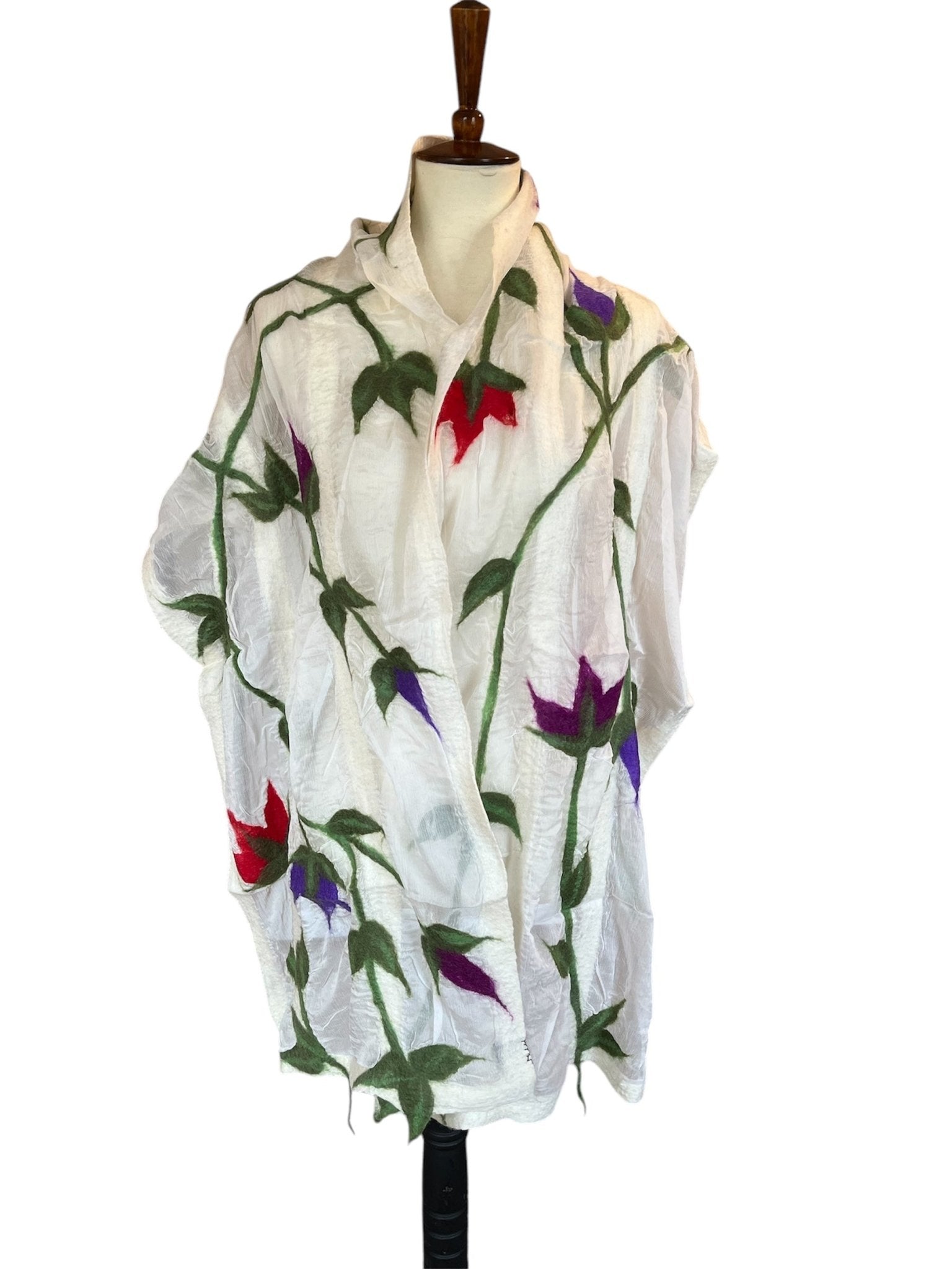  White Flower Vine Scarf、mySite、elrpsem3k