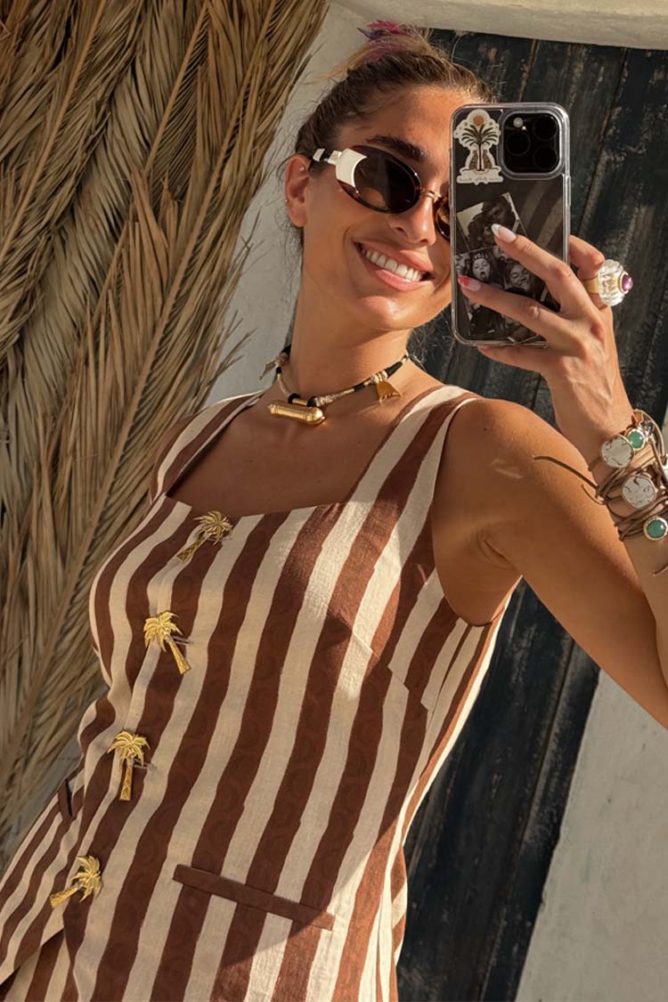 Chocolate Stripe Waistcoat、mySite、solidvoid