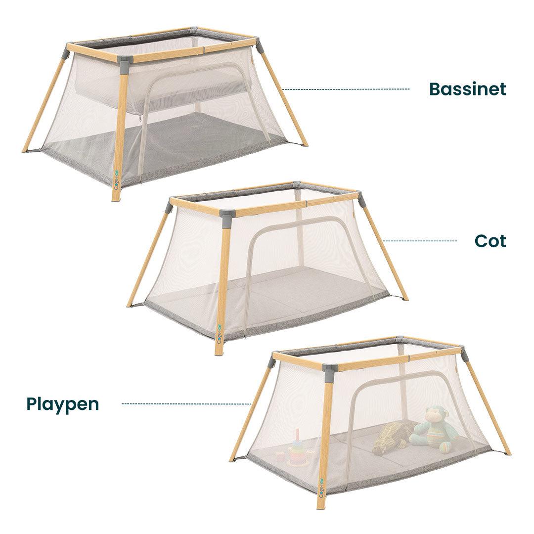  Tutti Bambini CoZee Go Day + Night Bundle - Oak/Charcoal、mySite、merchandisen