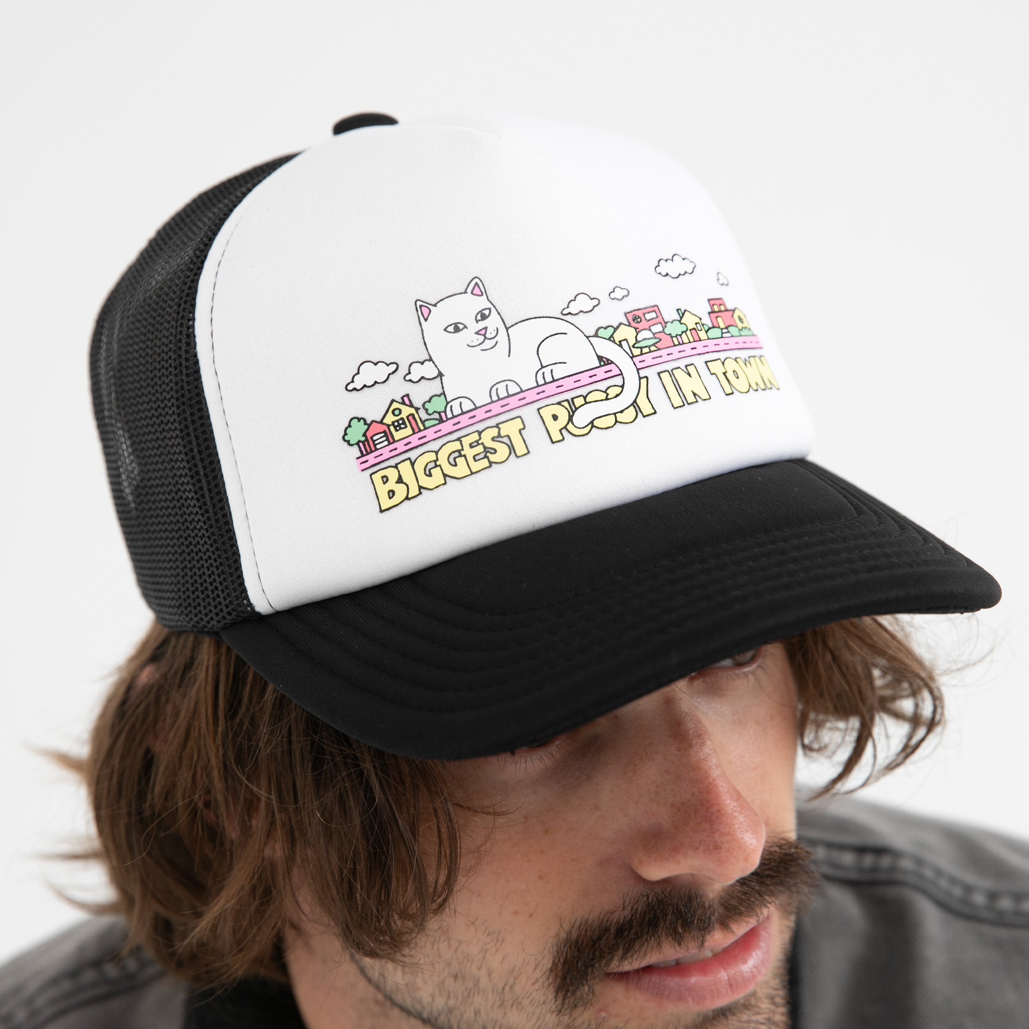  My Neighborhood Trucker Hat (Black)、mySite、merchandisen