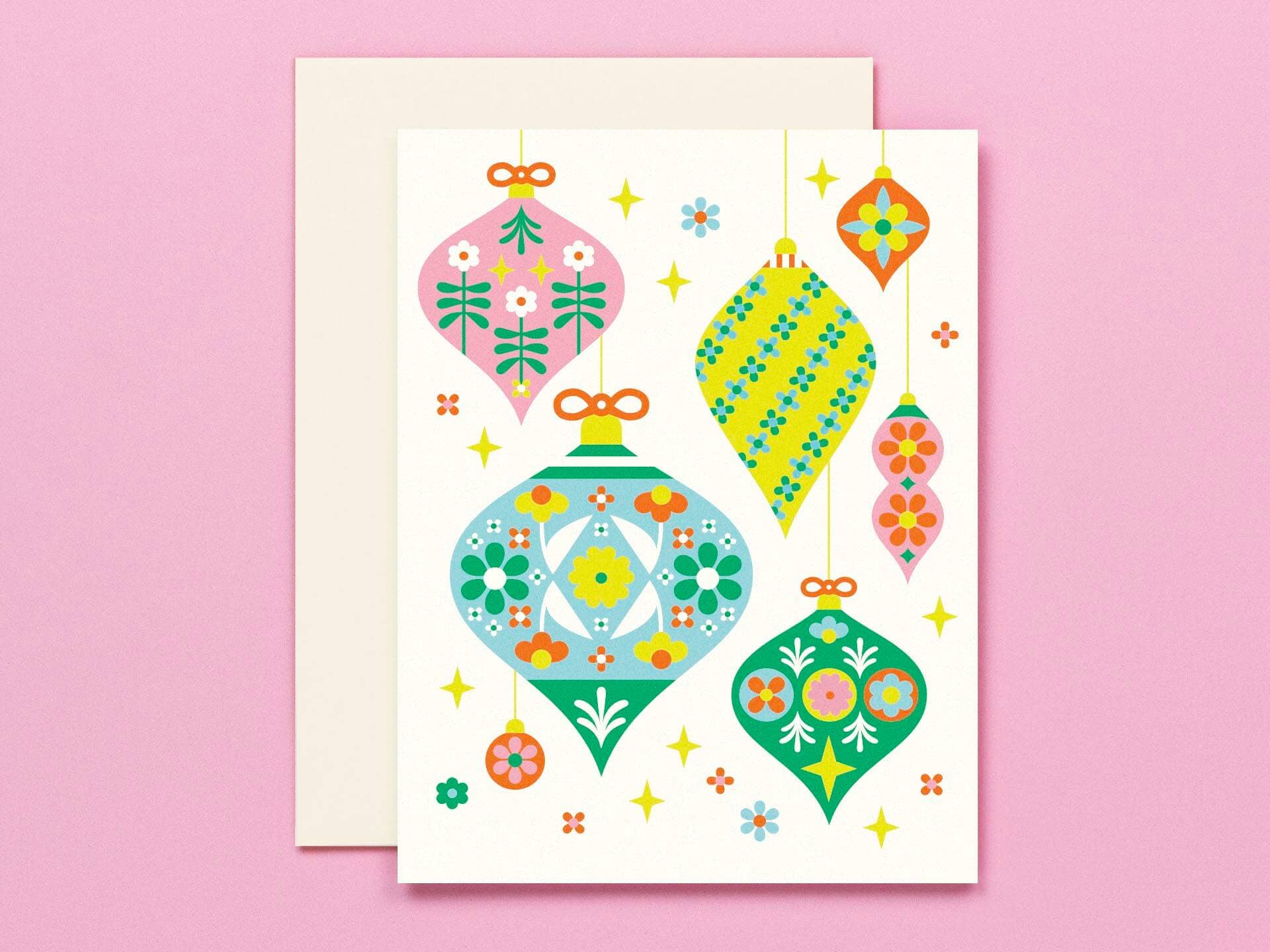 My Darlin' - Flornaments - Retro Floral Ornaments Holiday Card、mySite、garagedoors4me