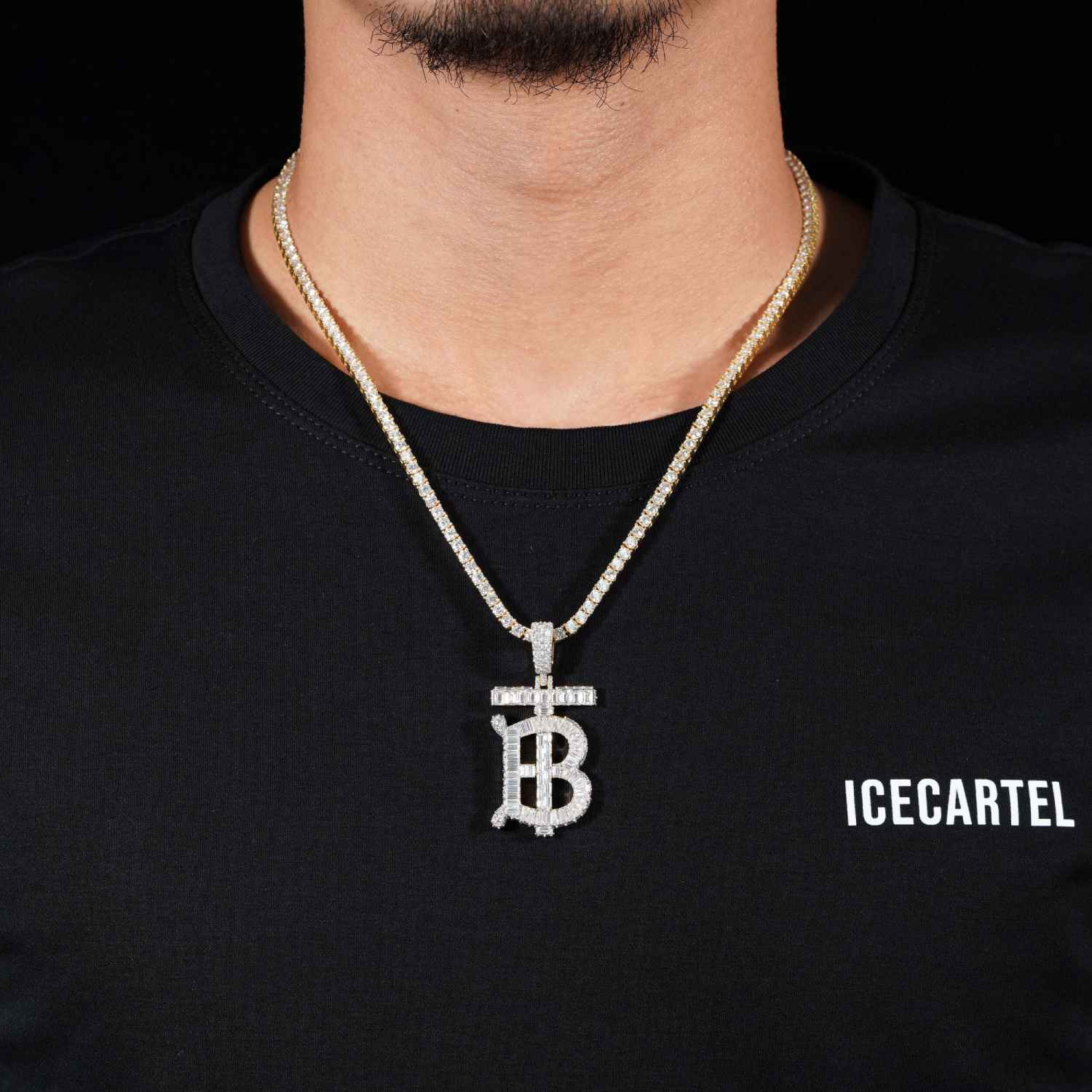 BT Custom Moissanite Pendant 14K Gold、mySite、hinf8tx79