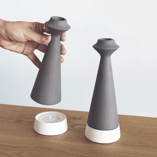 White Modular Candle Holders by Yahalomis、mySite、topwebapps