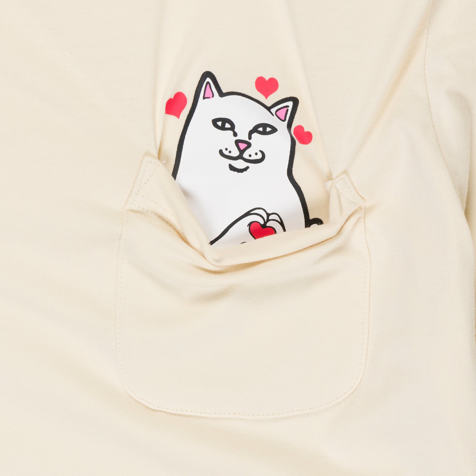  Nermal Loves Pocket Tee (Natural)、mySite、merchandisen