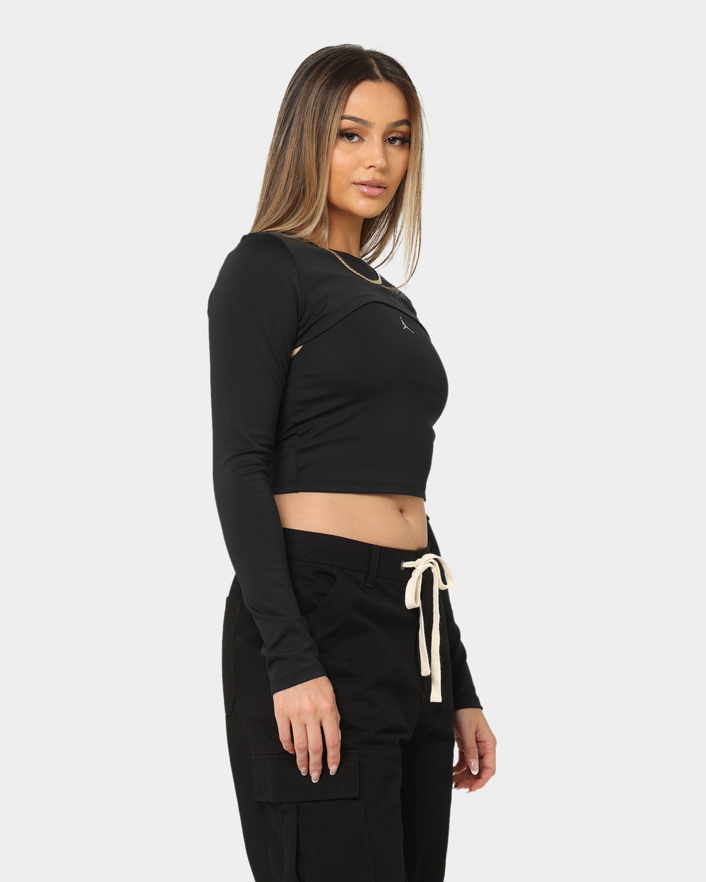 Jordan Women's Sport 2-In-1 T-Shirt Black/Stealth、mySite、zt4zffjzw