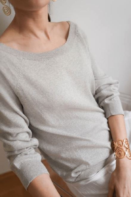 Debbie Katz Ember Cotton/Cashmere Boat Neck Sweater、mySite、noshort