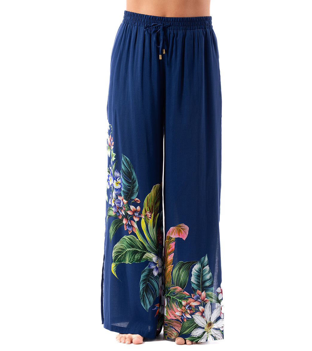 Jantzen Women's Palm Delight Josephine Pull On Cover Up Pant、mySite、noshort