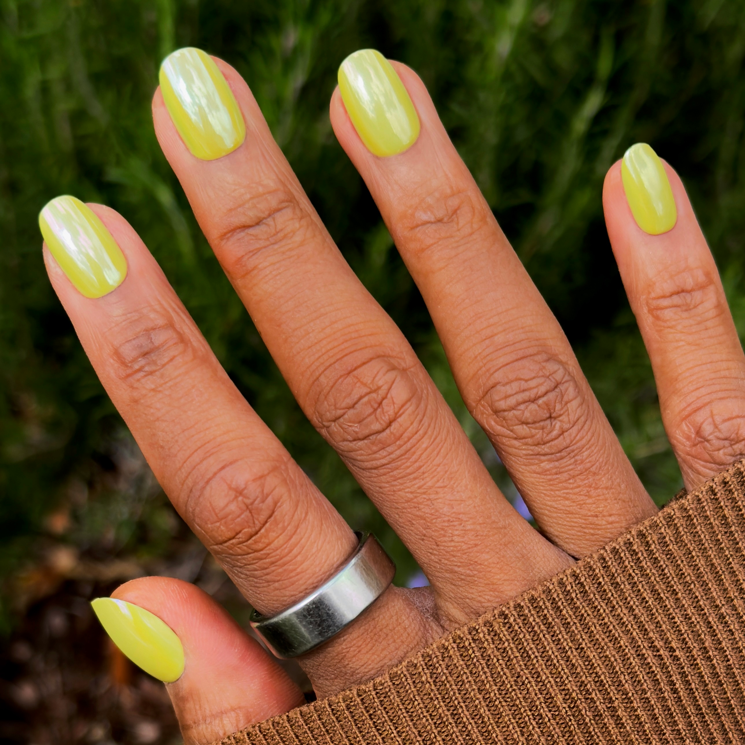 Citrus Chrome - Press-On | Short | Round、mySite、solidvoid