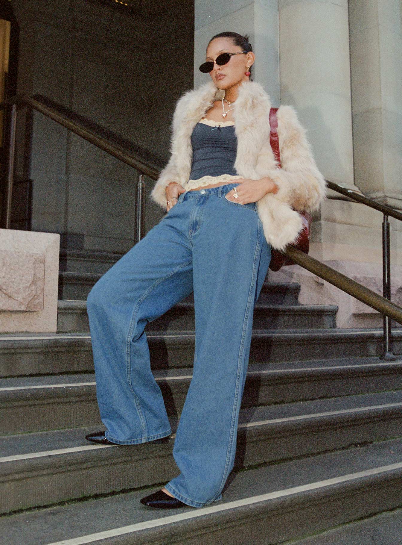 Maryanne Mid-rise Relaxed Denim Jeans Mid Wash Denim Tall、mySite、solidvoid