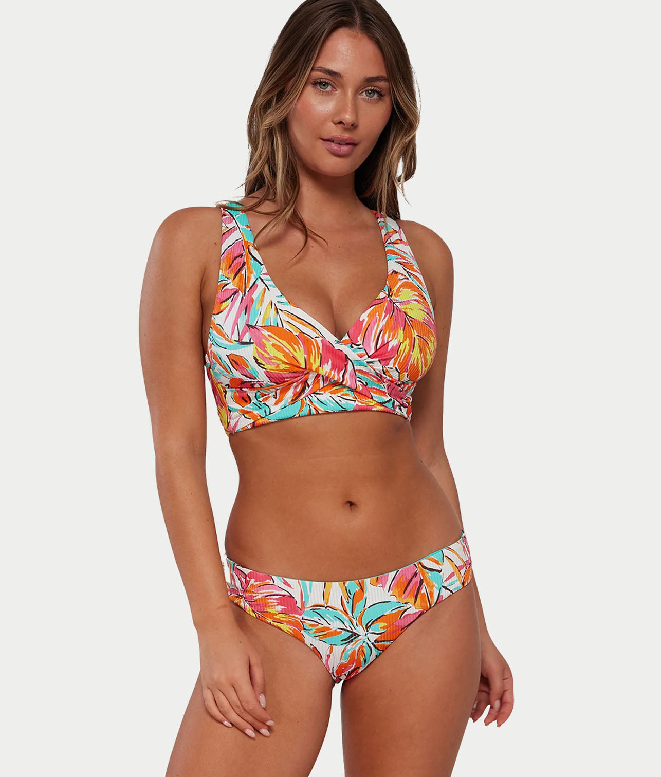 Printed Elsie Underwire Wrap Bikini Top、mySite、bengalsvssteelers
