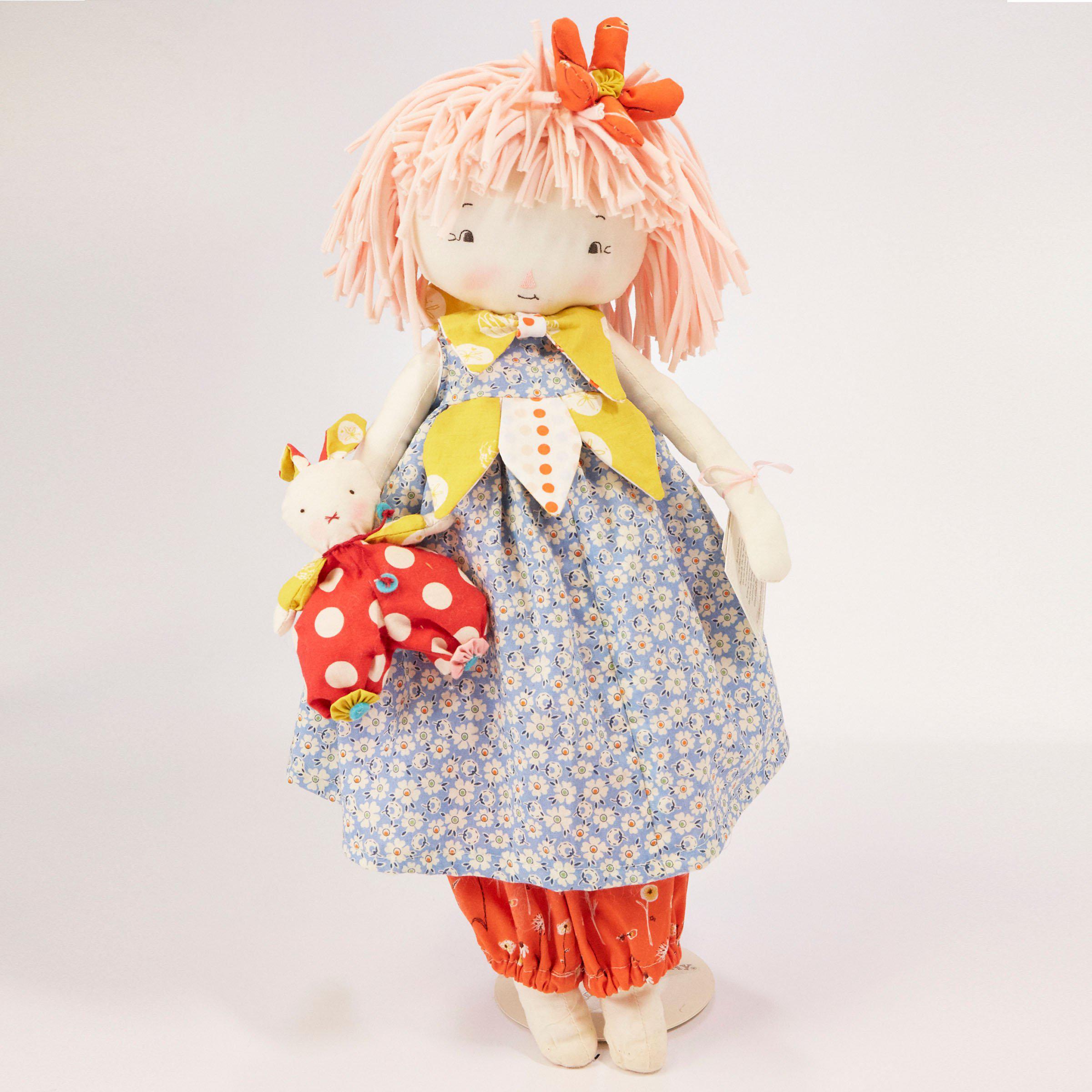 RETIRED - Hutch Studio - Belle Bluebell & Bun Bun - Make and Mend One of a Kind Doll、mySite、g9winljtr