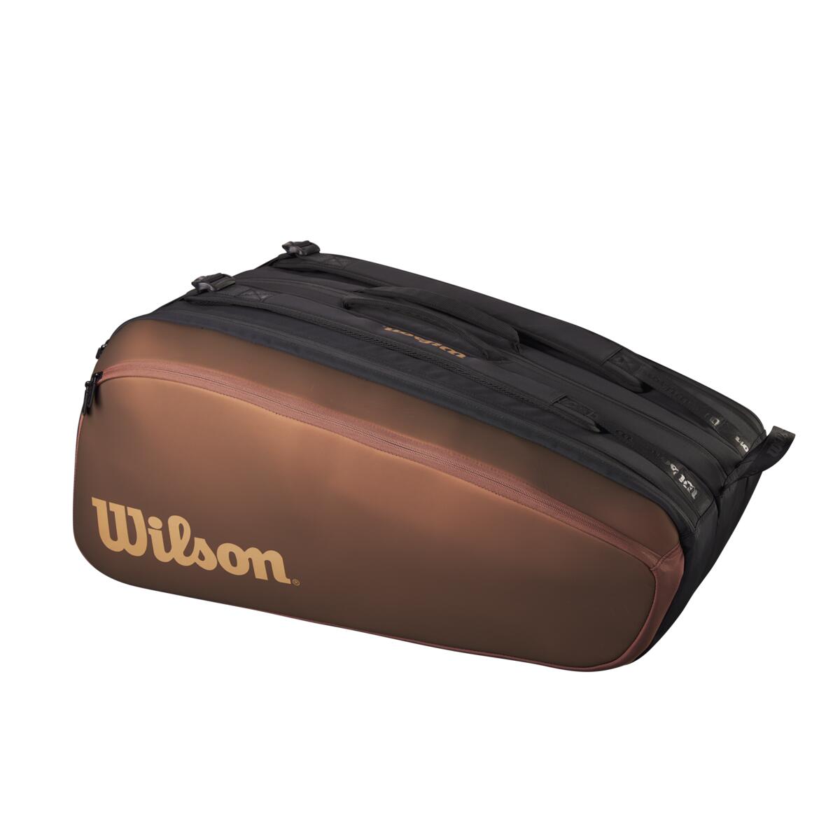 Wilson Pro Staff v14 Super Tour 15 Pack Racquet Bag (Bronze)