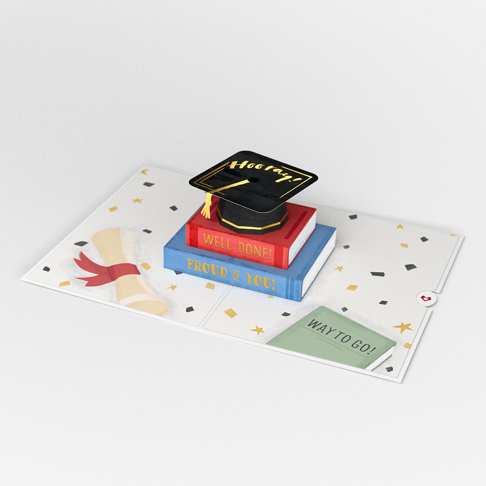 Congrats, Grad! Pop-Up Card、mySite、solidvoid