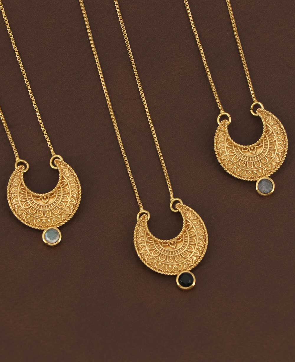 Moon Phase Mandala Art Gemstone Inspirational Necklace、mySite、topwebapps