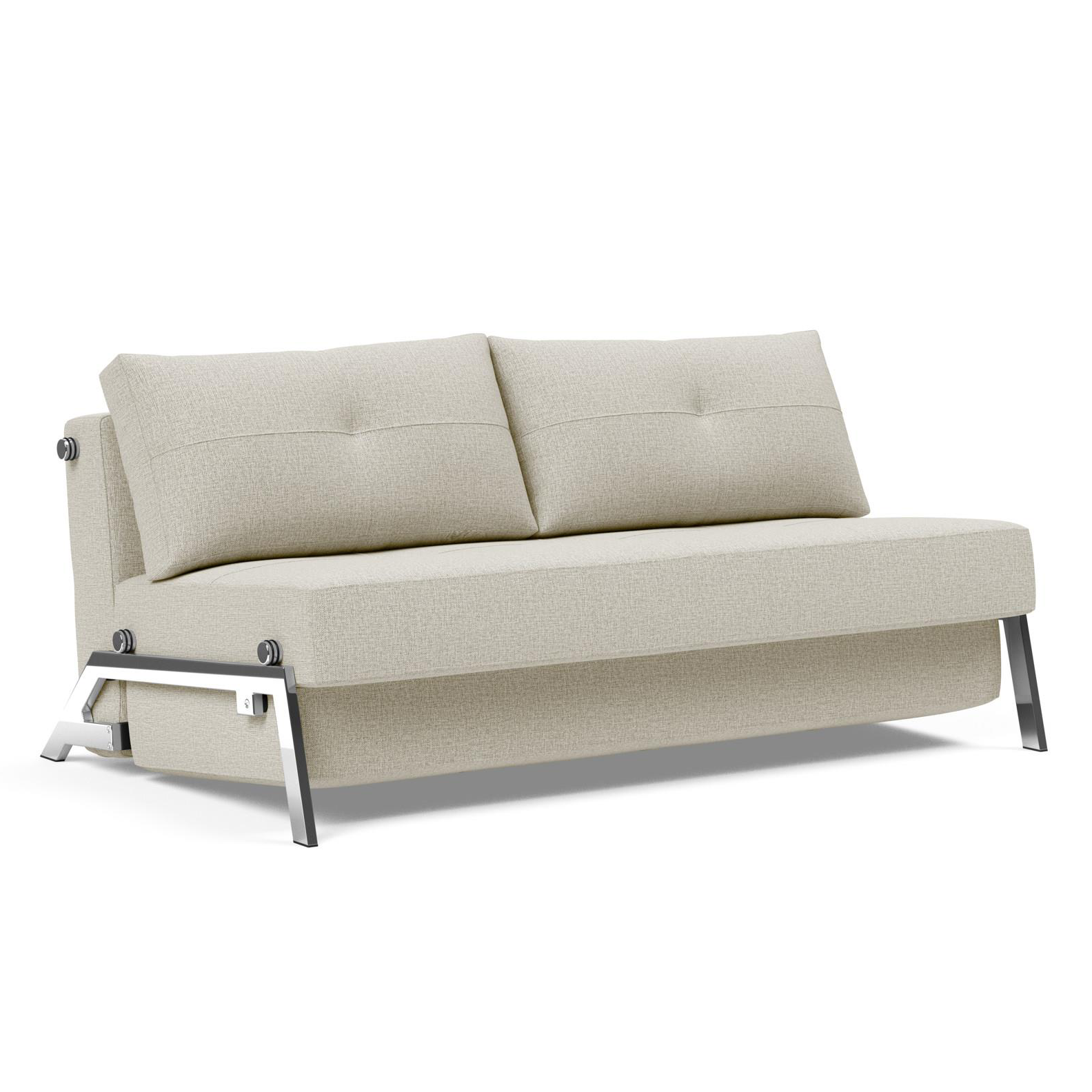 Cubed Queen size Sofa Bed With Chrome Legs、mySite、neckold