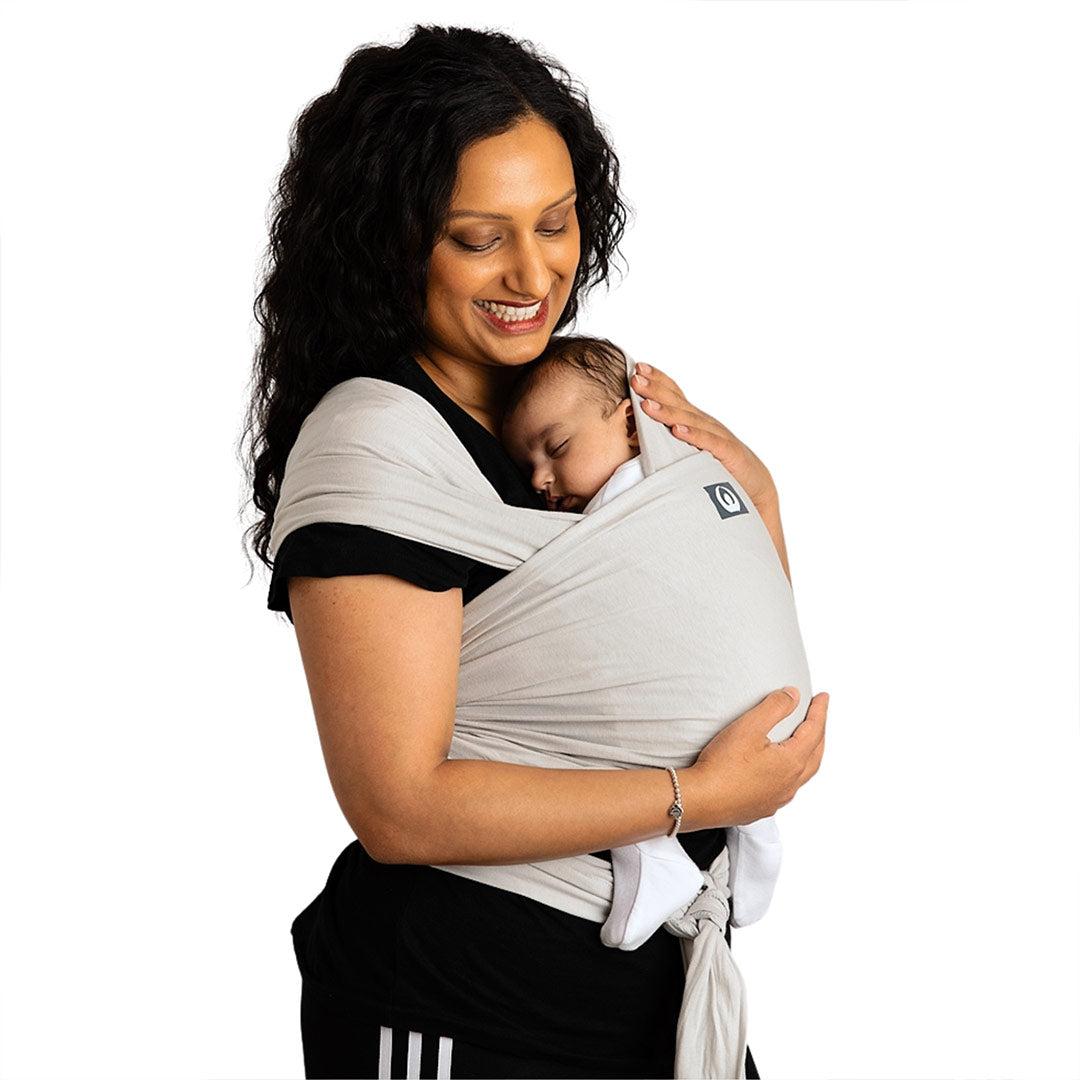  Gaia Stretchy Baby Wrap Carrier - Organic Cotton - Silver Grey、mySite、merchandisen