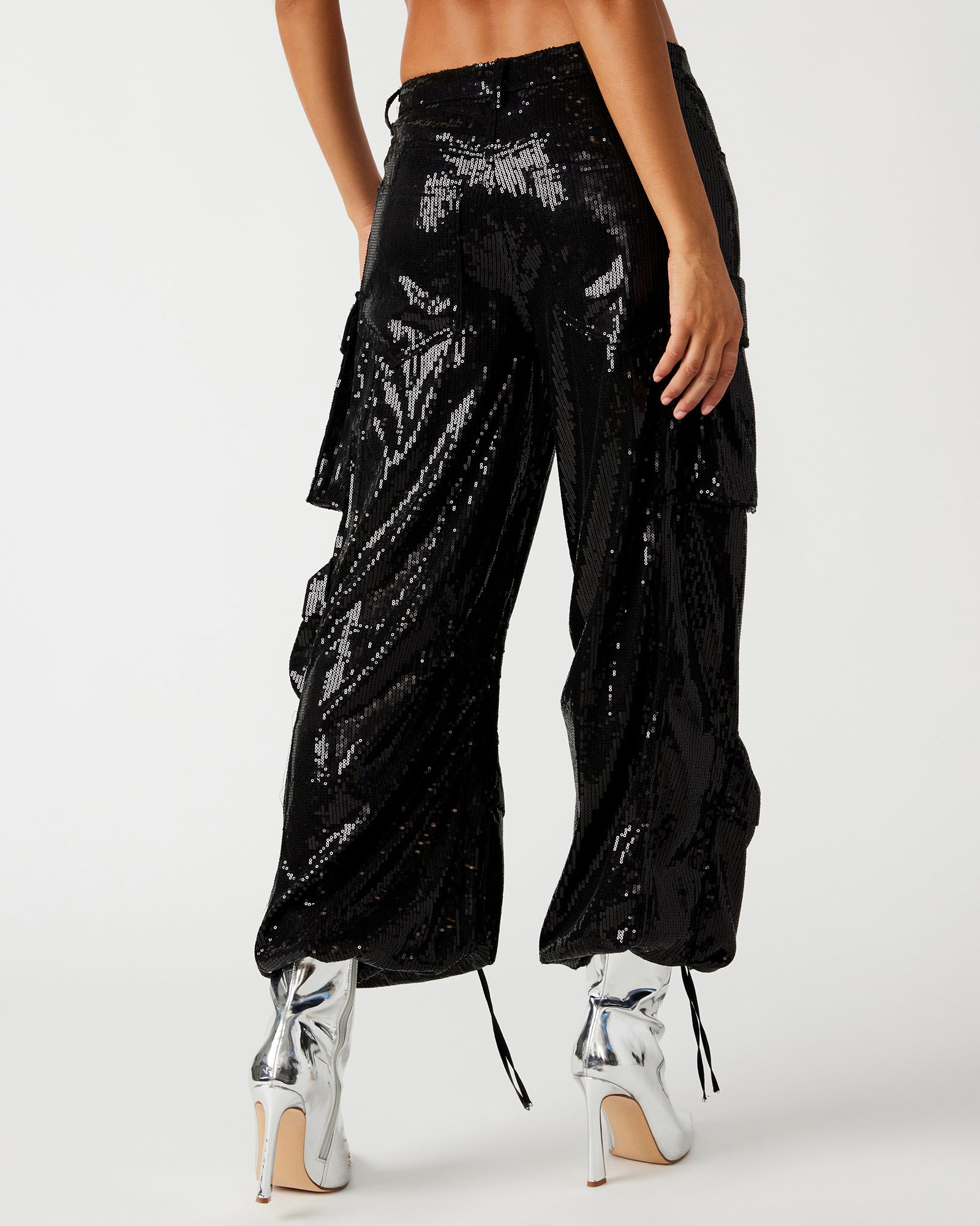 DUO SEQUIN PANT BLACK - SM REBOOTED、mySite、gtrtttuynbv