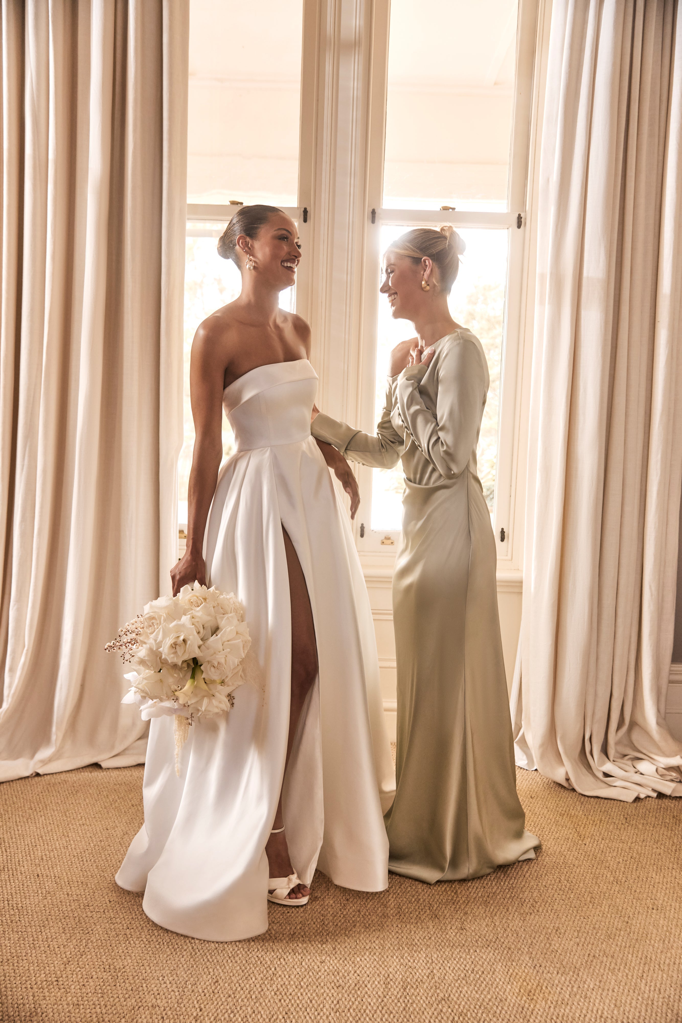 Avery Long Sleeve Maxi Dress - Sage、mySite、solidvoid