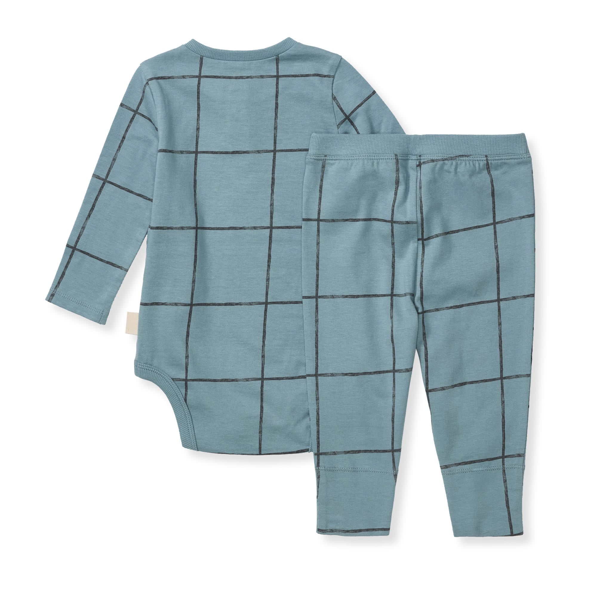  Swiss Check Baby Boy Bodysuit & Pant Set、mySite、layawaytickets