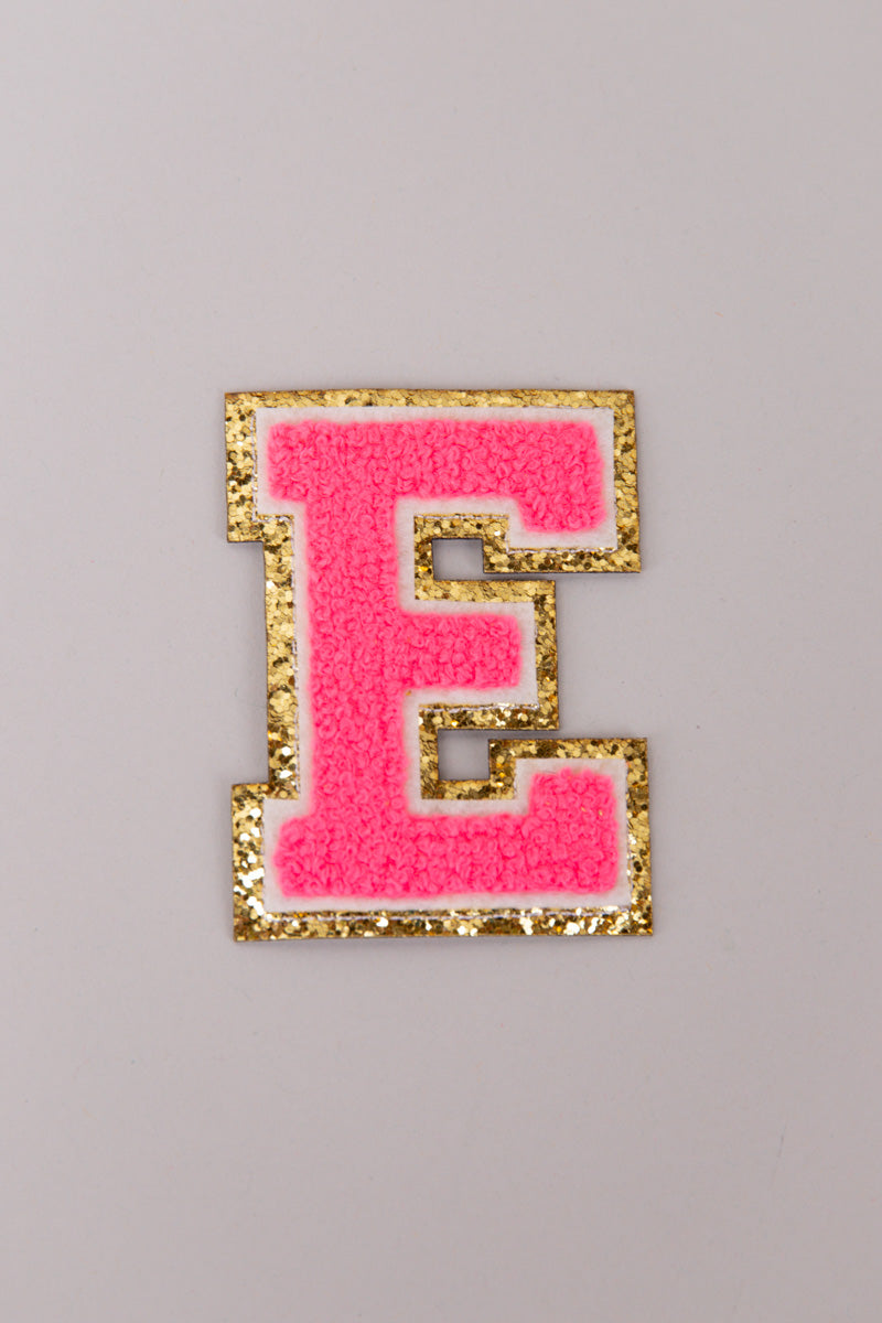 Chenille Adhesive Letter Patches- Hot Pink 5.5cm、mySite、hinf8tx79