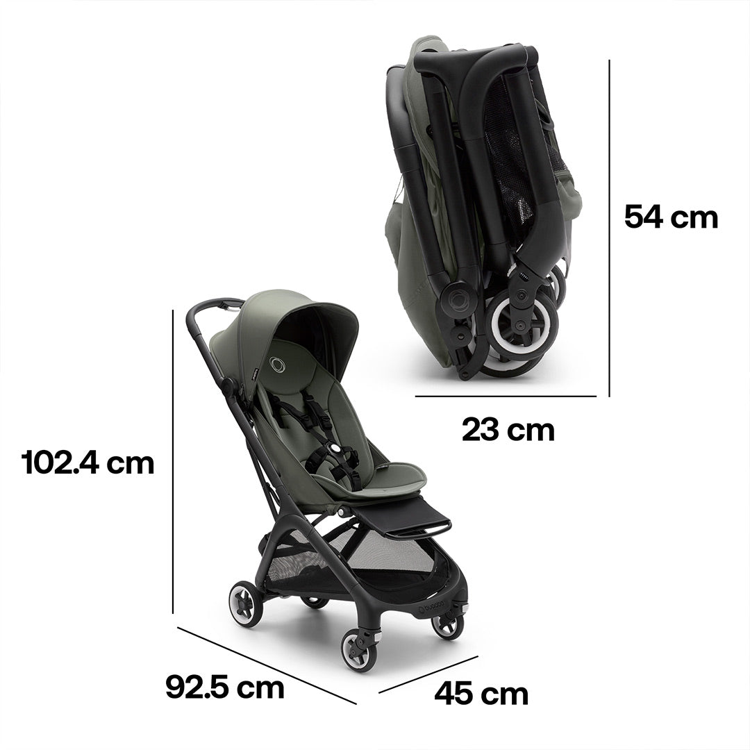  Bugaboo Butterfly Travel Pushchair - Black/Forest Green、mySite、merchandisen