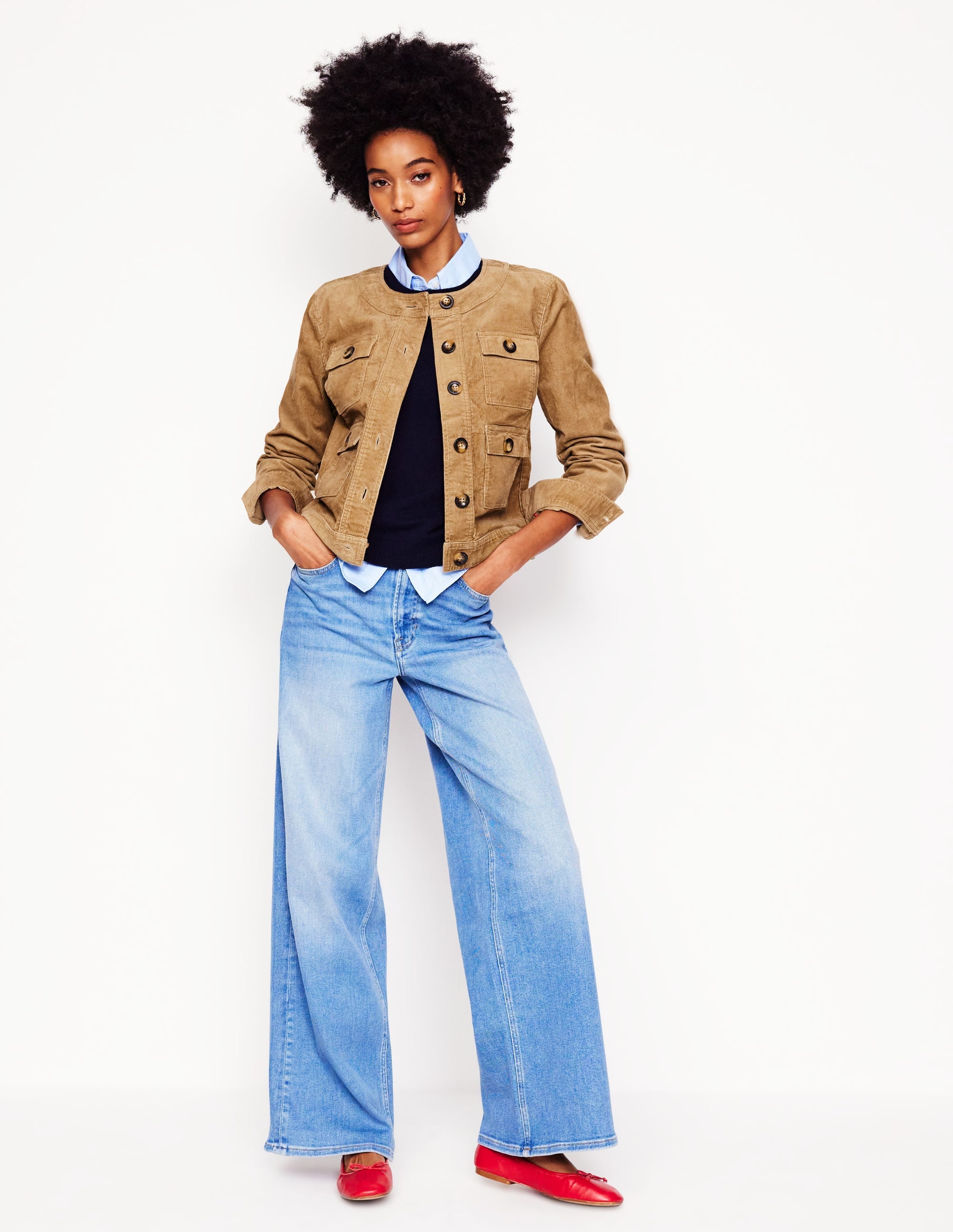  Collarless Casual Jacket-Cappuccino、mySite、ashleygrahame